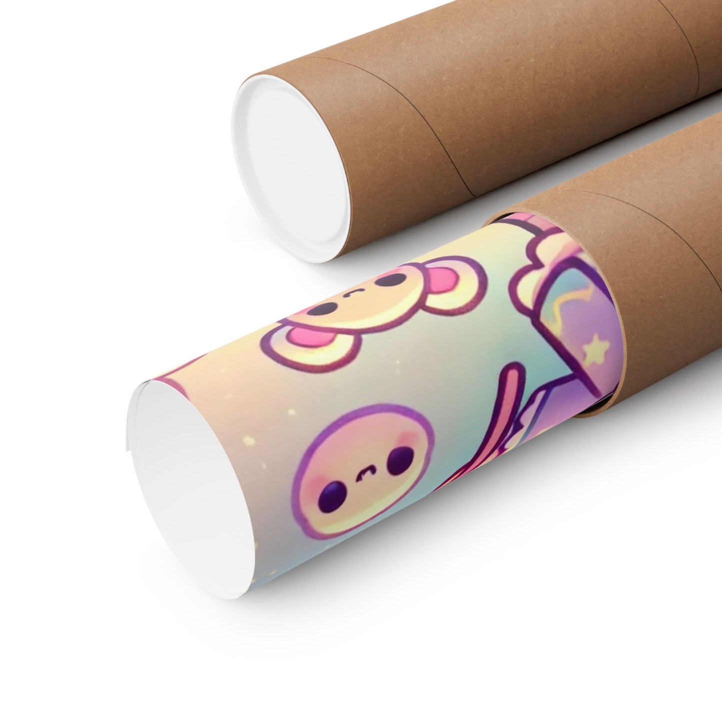 Kawaii Moon Wand Pastel Fantasy Wall Art Poster