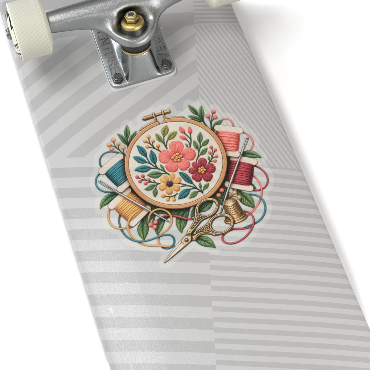 Botanical Embroidery Workshop Sticker