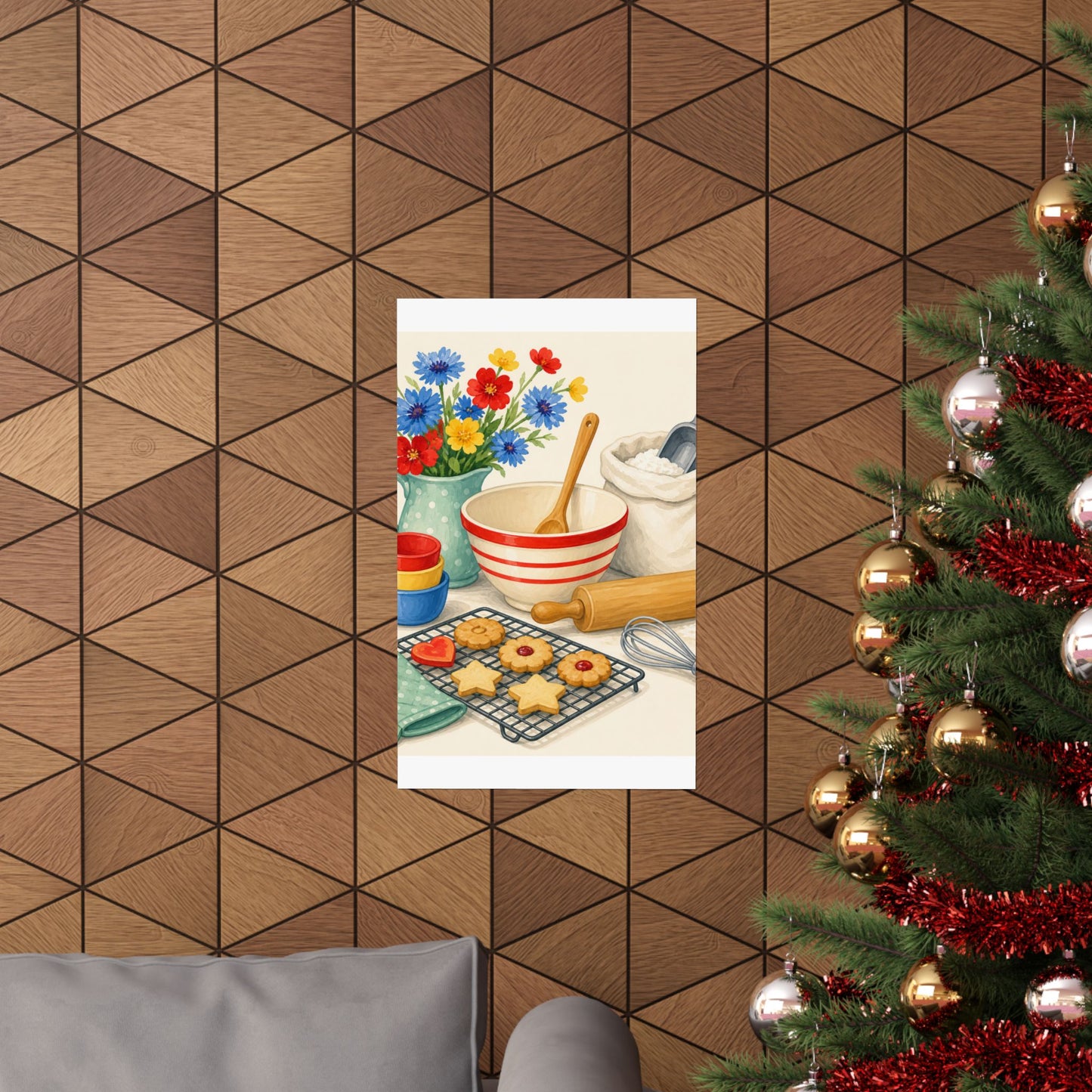 Cheerful Home Baking Hobby Poster