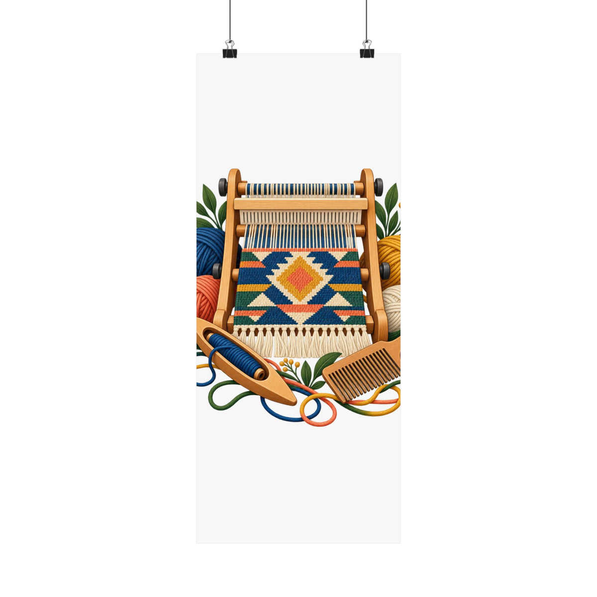 Geometric Hand Weaving Workshop Poster