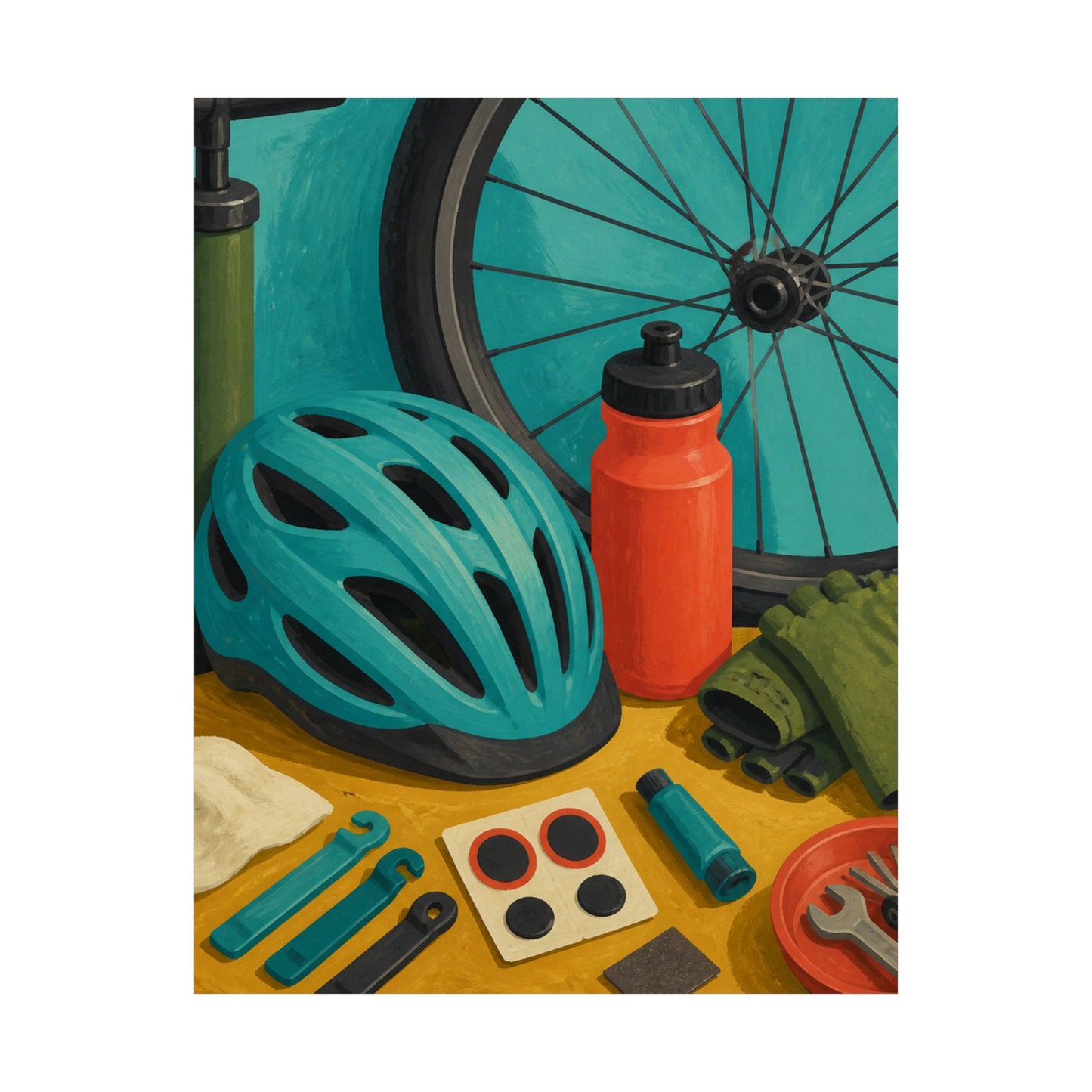 Everyday Bicycle Workshop Art Poster