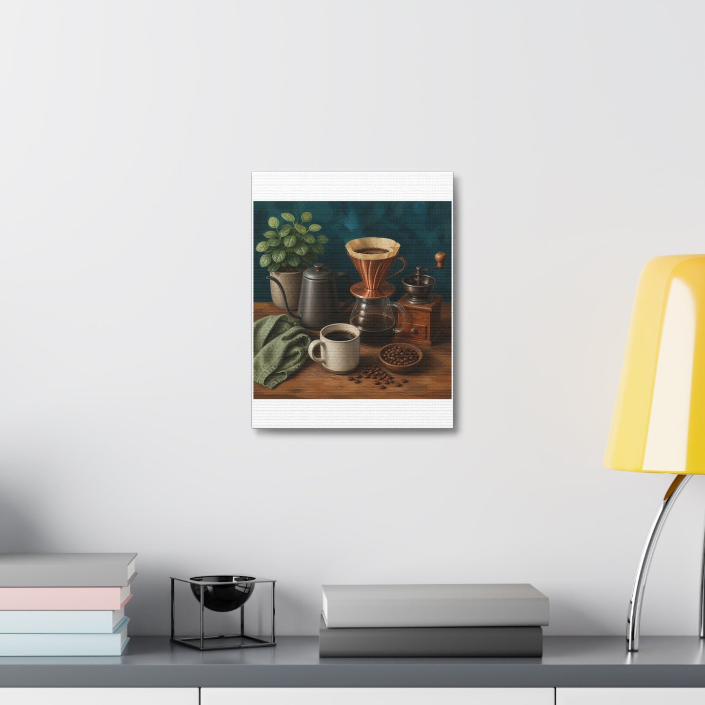 Warm Home Coffee Brewing Art Canvas Art