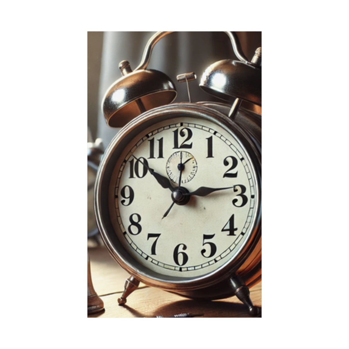 Vintage Alarm Clock Morning Routine Classic Clock Poster