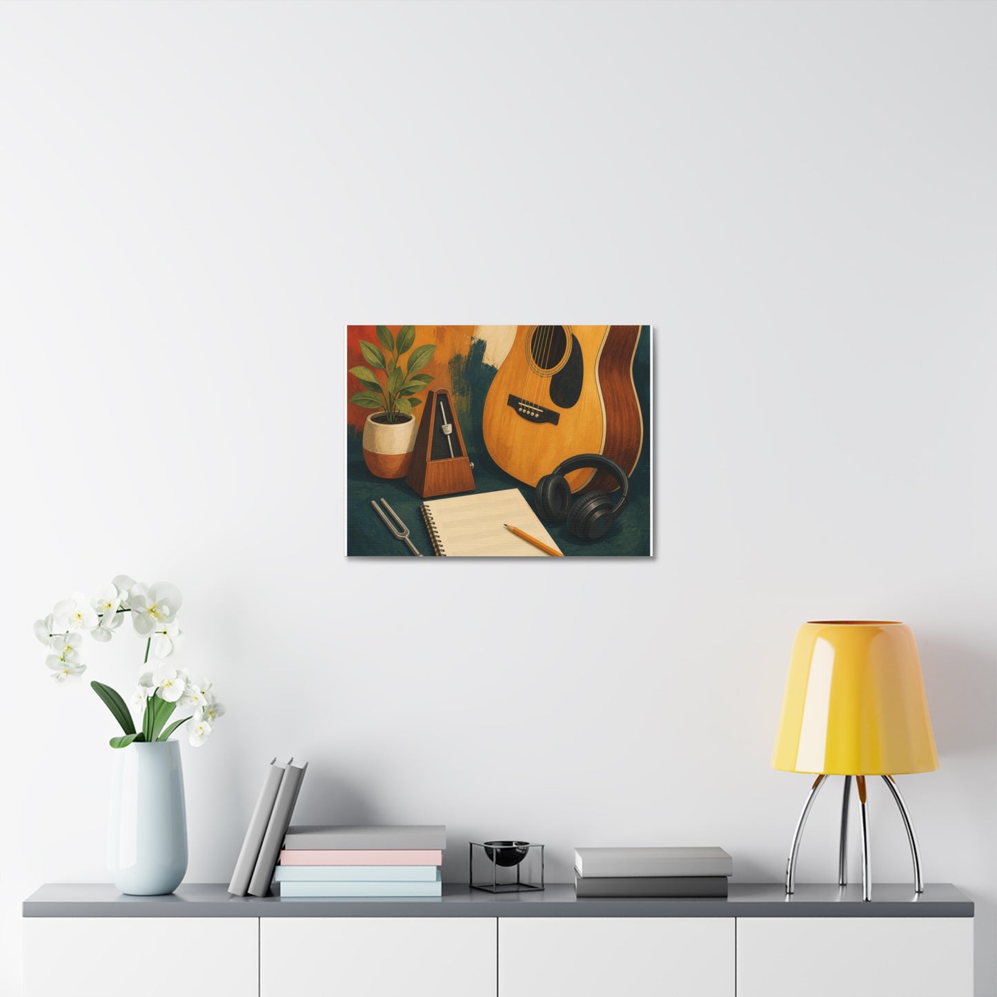 Warm Music Practice Hobby Canvas Art