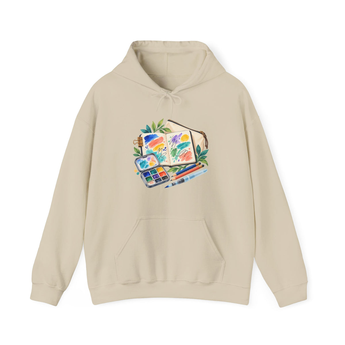 Colorful Urban Sketching Travel Kit Hoodie