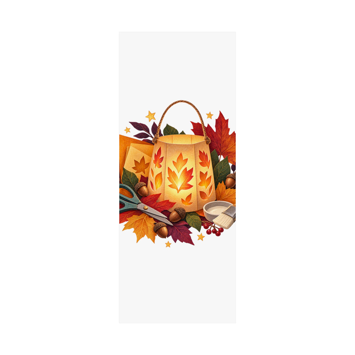 Autumn Lantern Making Workshop Poster