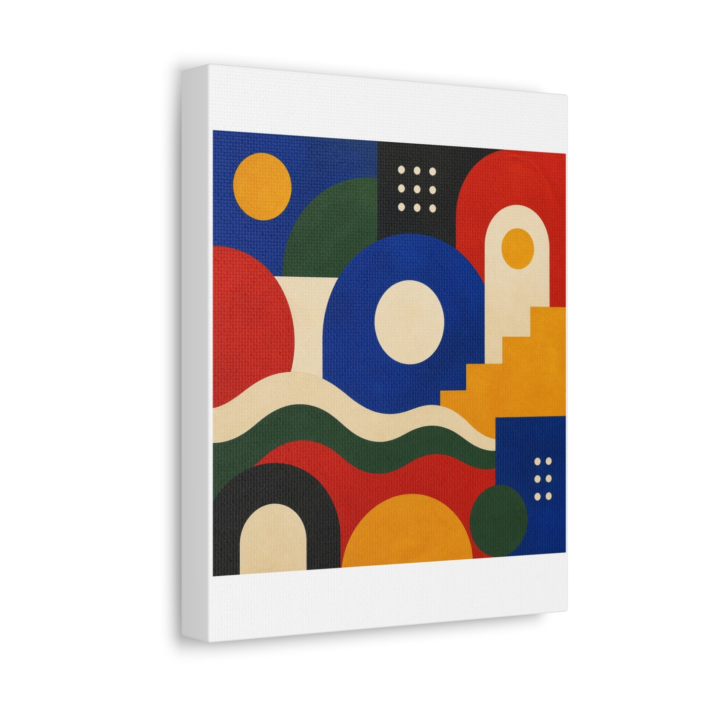 Bold Geometric Balance Abstract Art Canvas Art