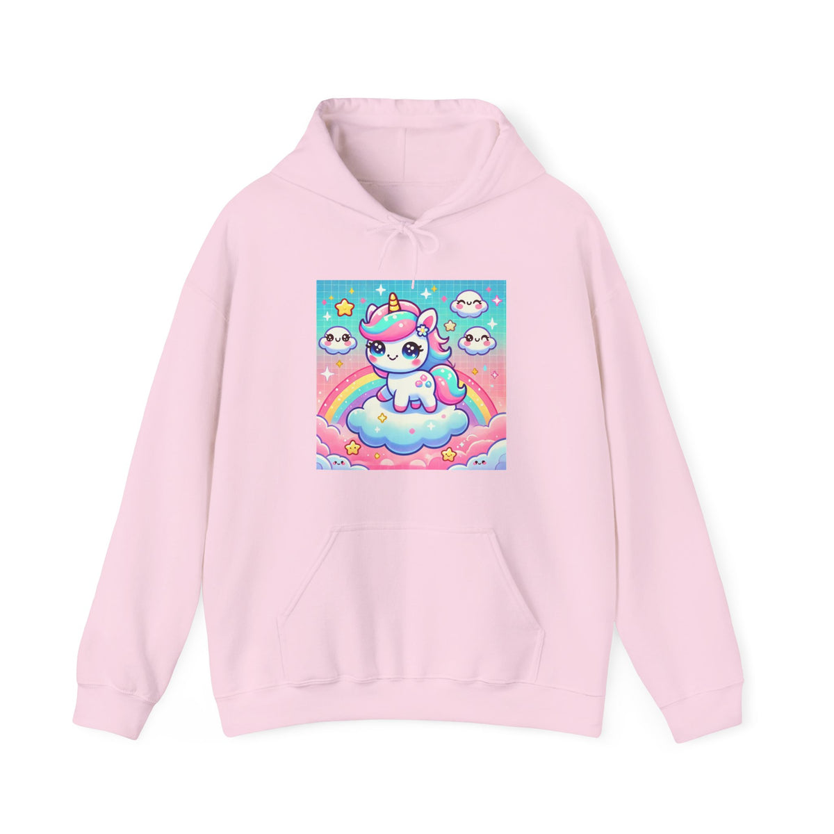 Pastel Rainbow Unicorn Cloud Kawaii Hoodie