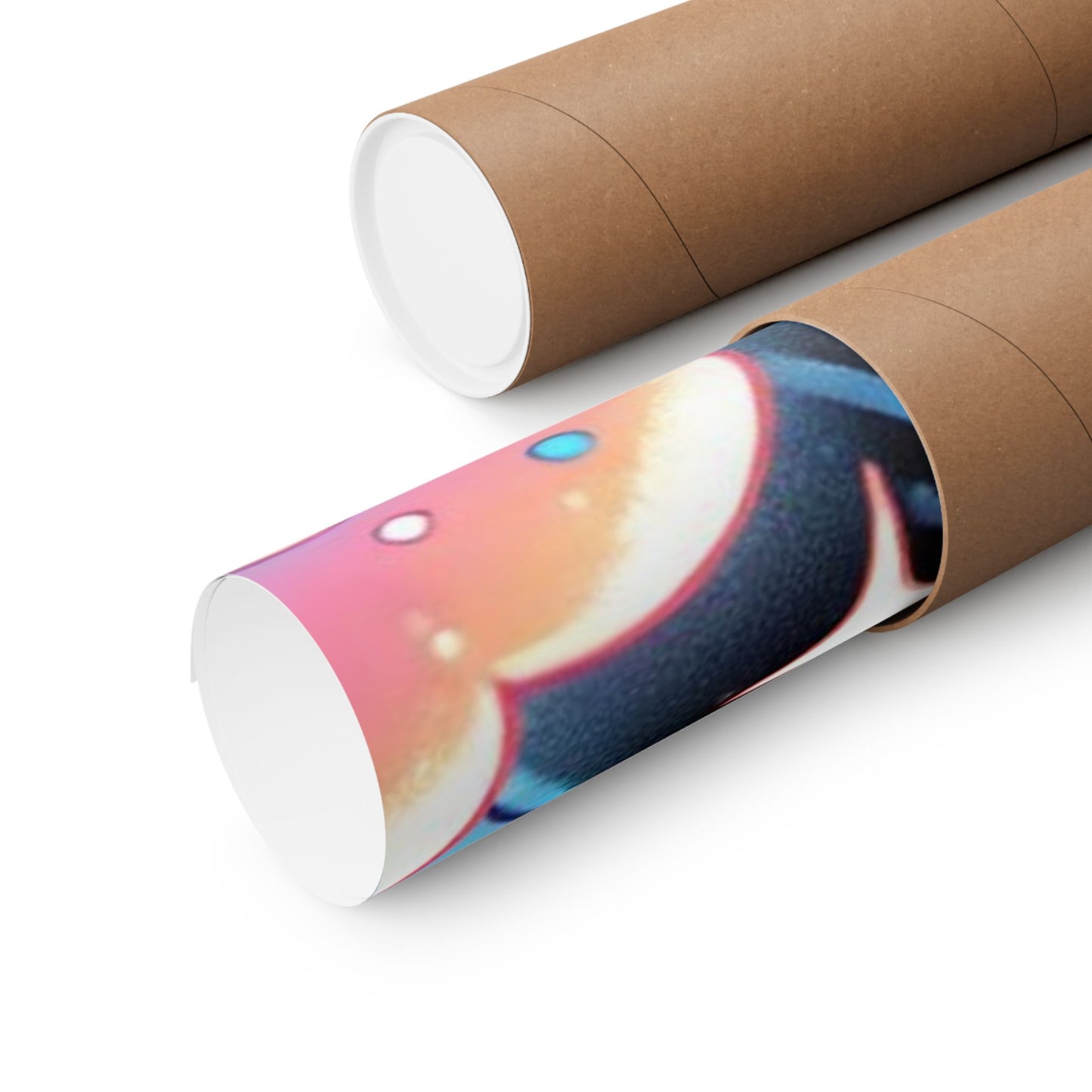 Cute Grim Reaper Ice Cream Pastel Novelty Poster