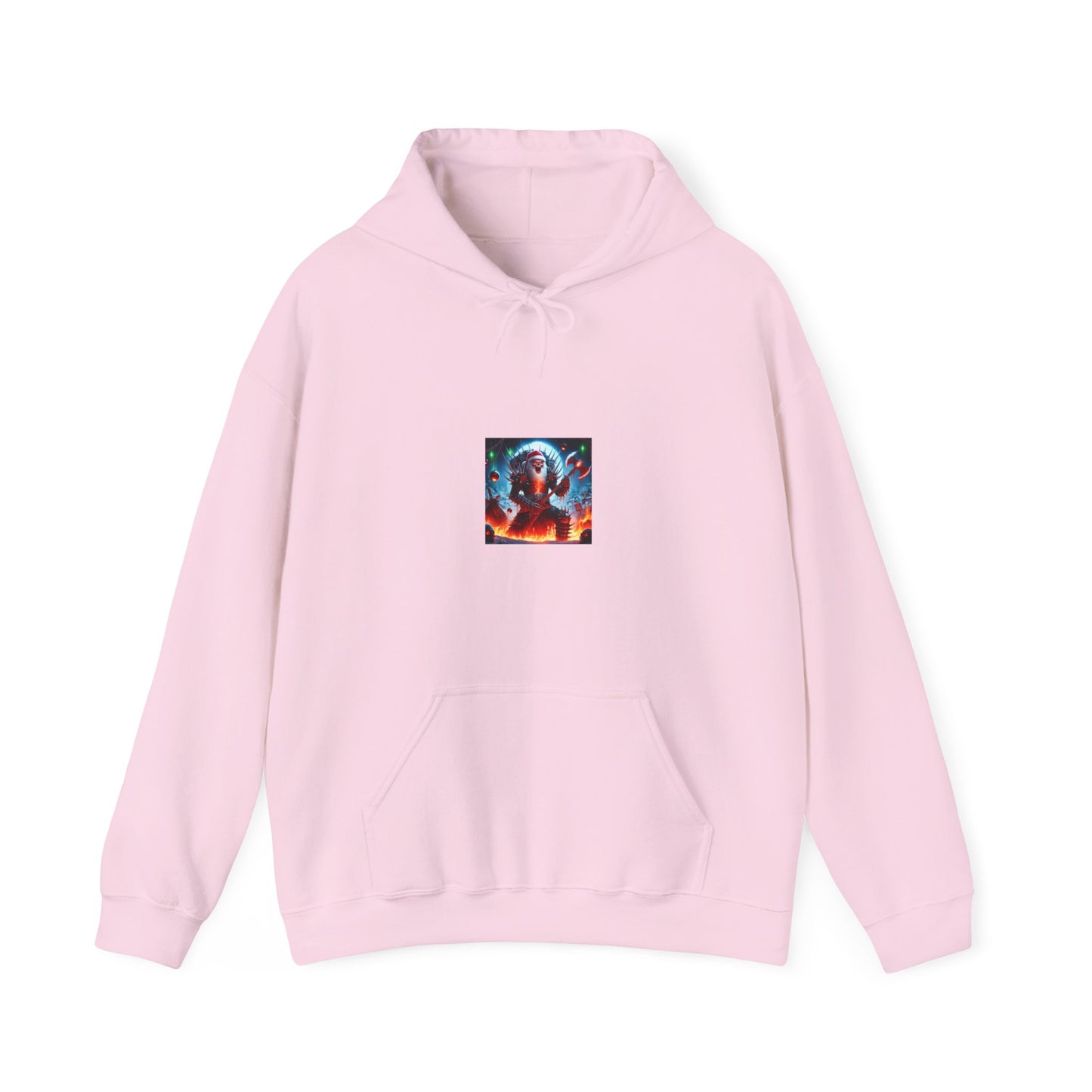 Heavy Metal Santa Holiday Concert Cozy Rock Hoodie