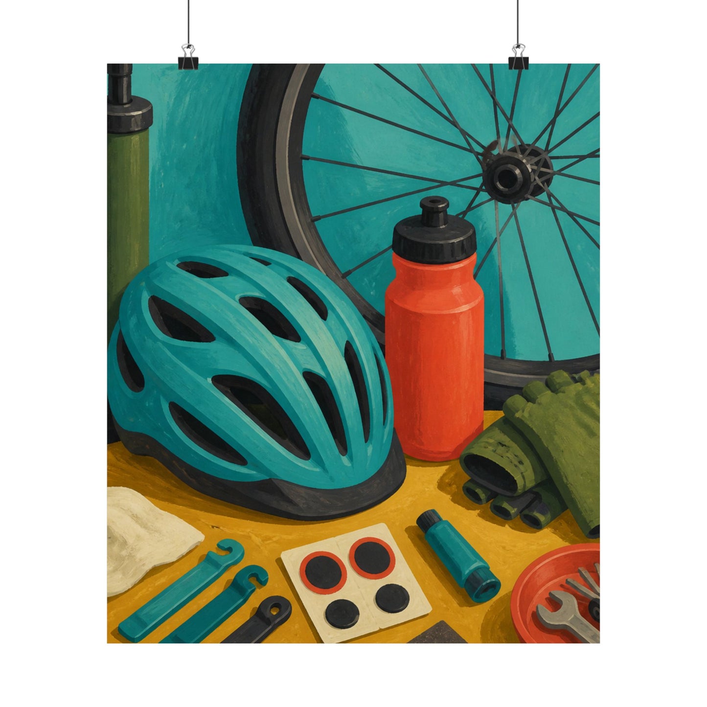 Everyday Bicycle Workshop Art Poster