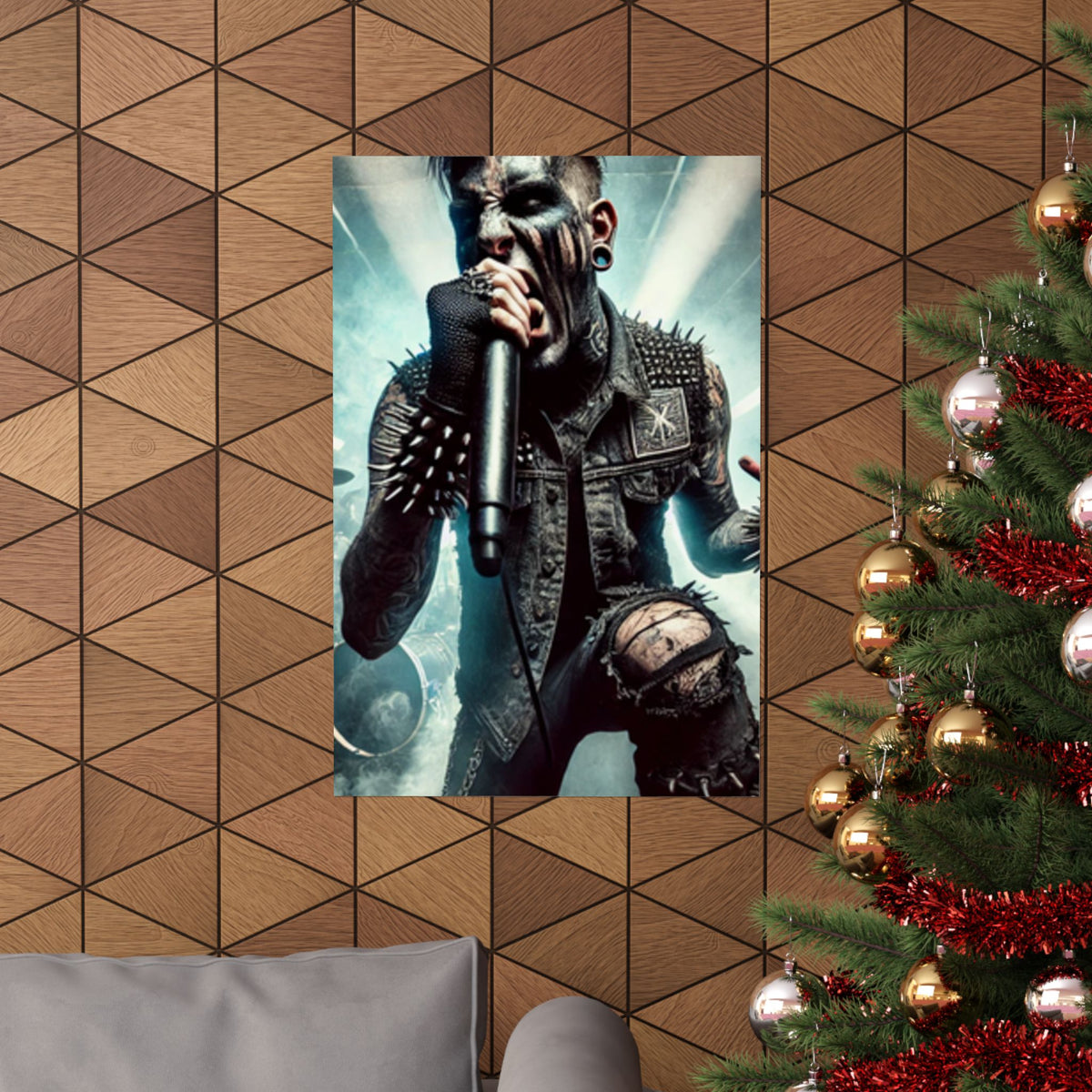 Punk Rock Vocalist Stage Energy Music Room Poster