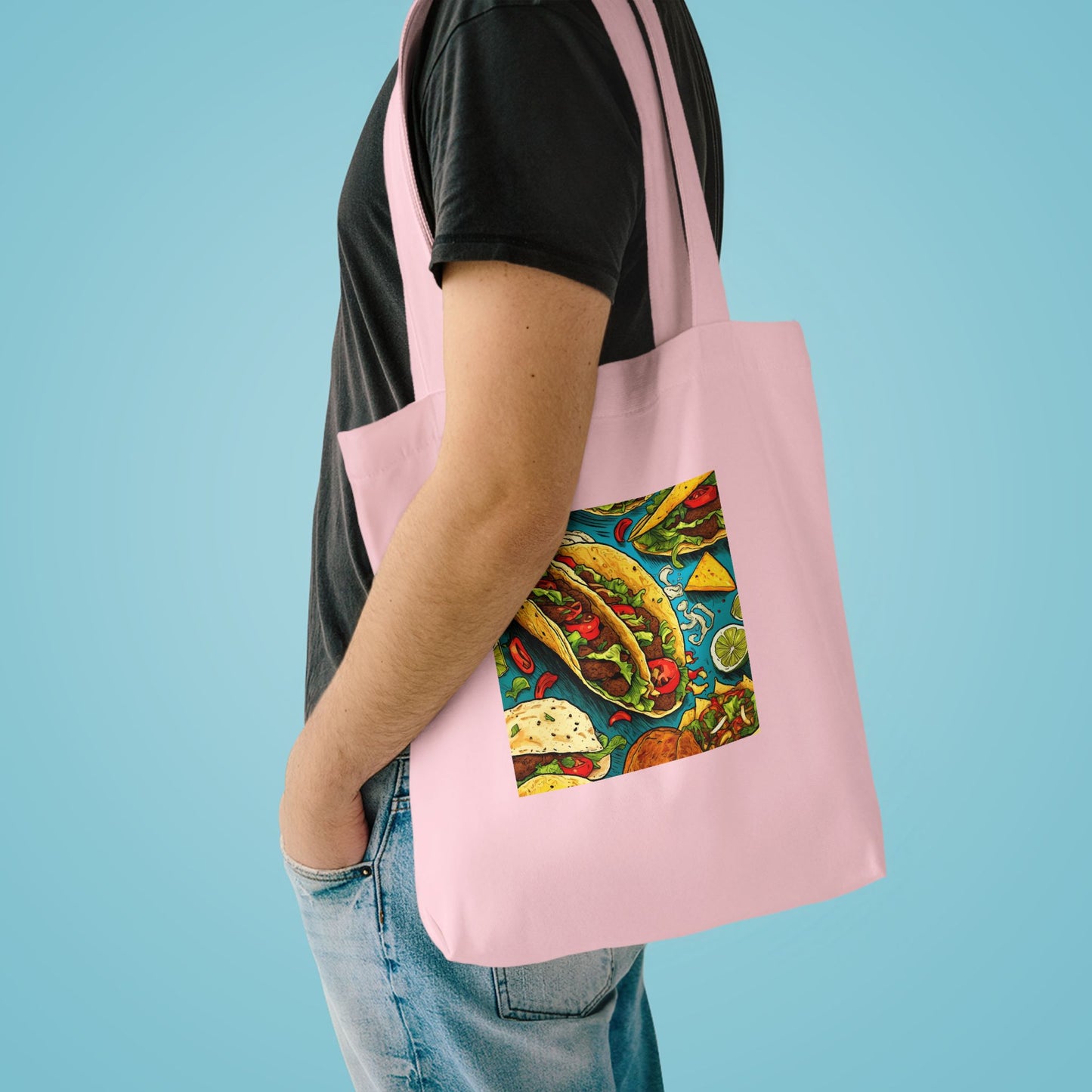 Taco Party Pattern Foodie Gift Art Tote Bag