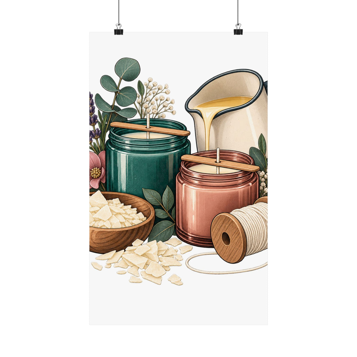 Artisan Candle Making Workshop Poster