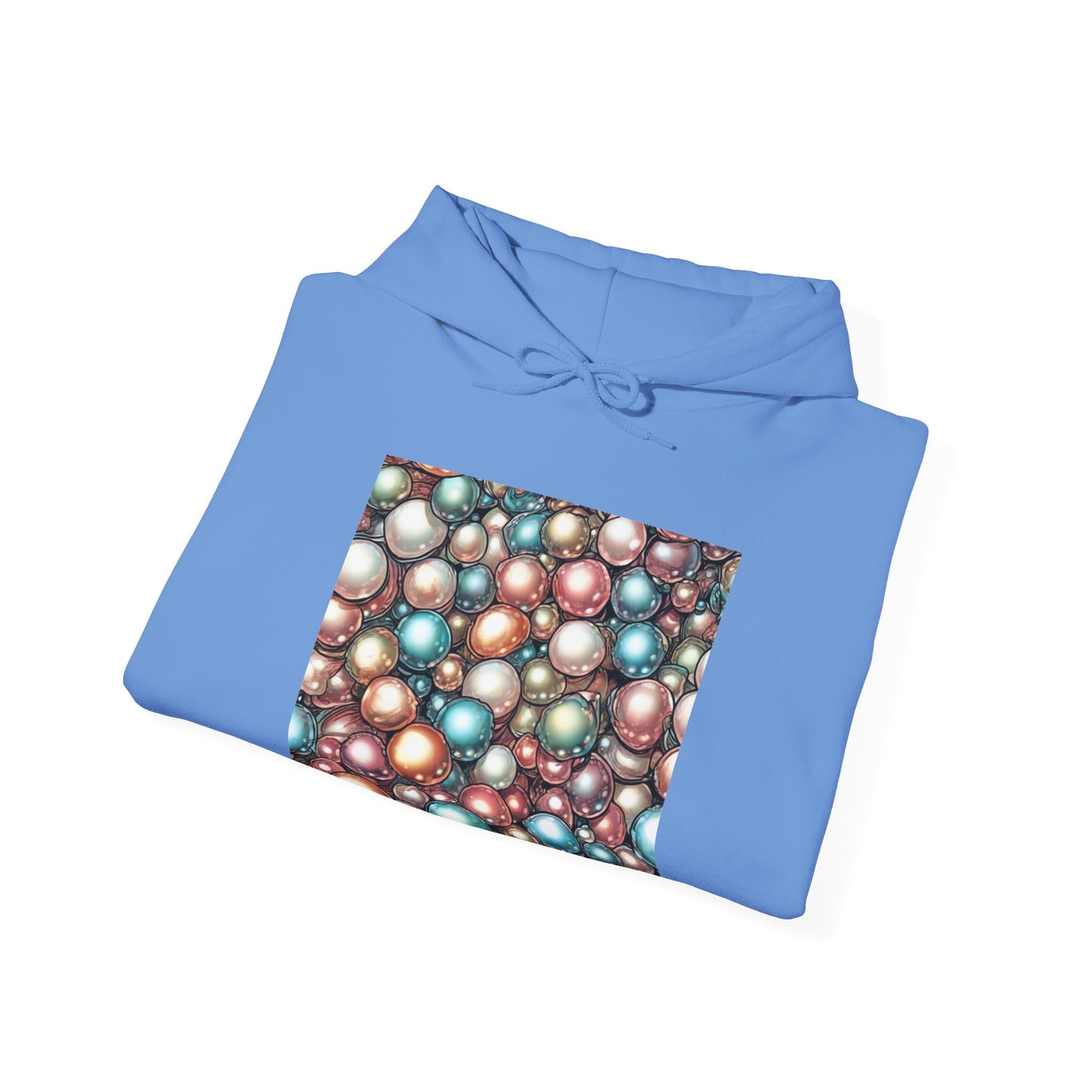 Rainbow Pearl Marble Abstract Gift Art Hoodie