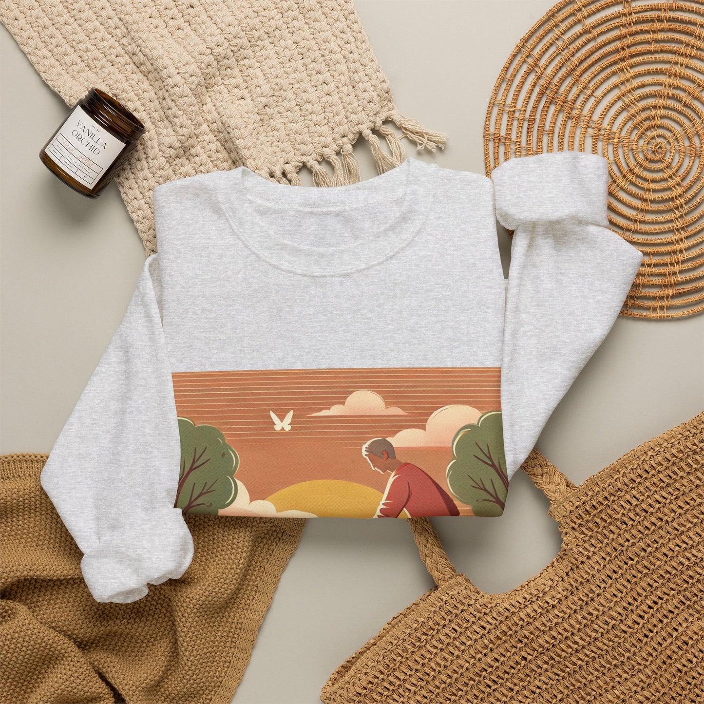 Helping Hands Sunset Garden Sweatshirt