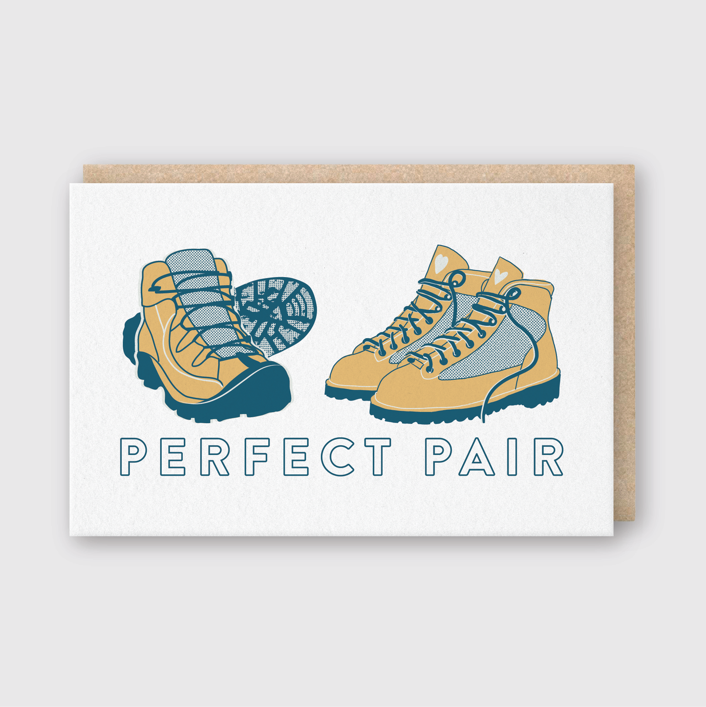 Perfect Pair Hikers Greeting Card