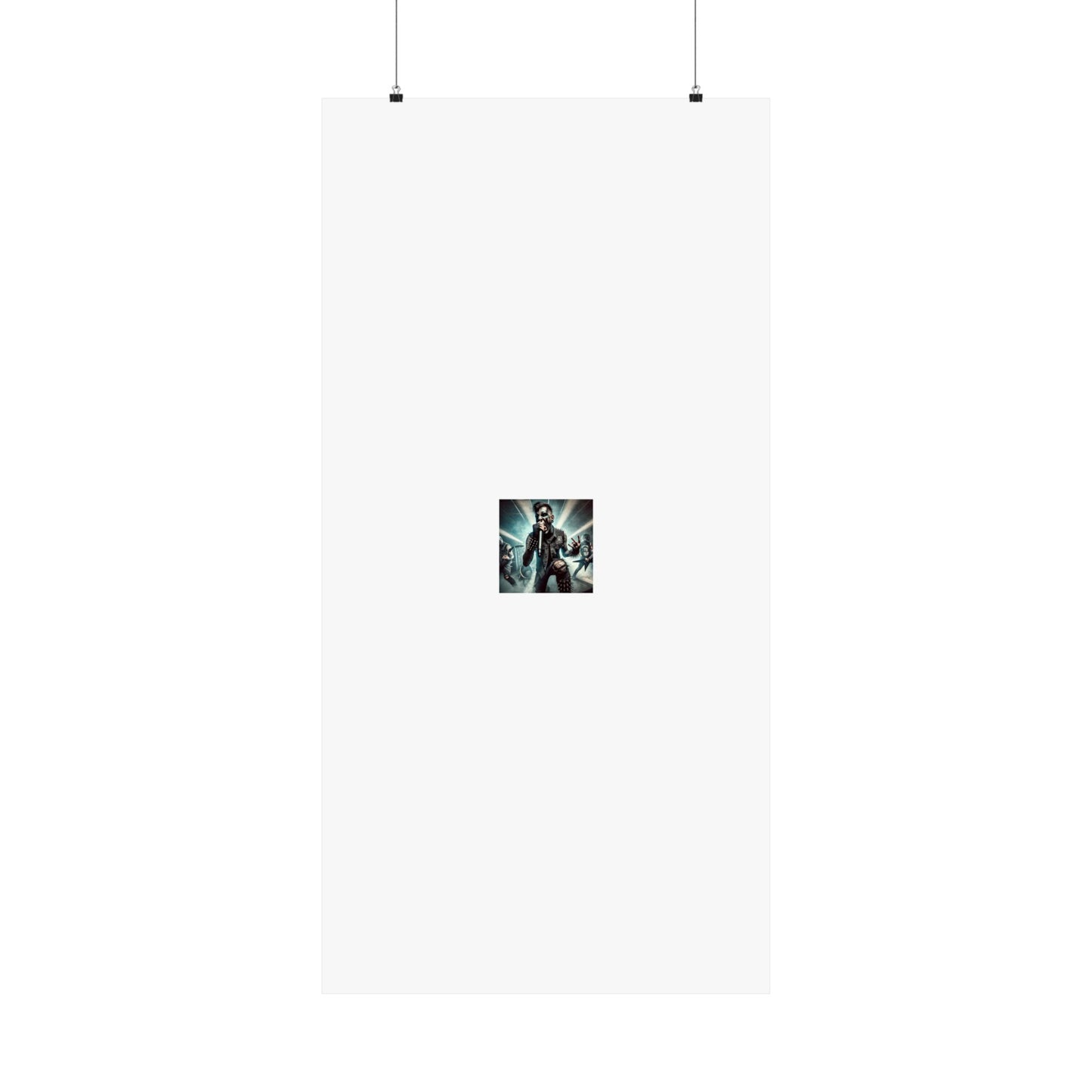 Punk Rock Vocalist Stage Energy Music Room Poster