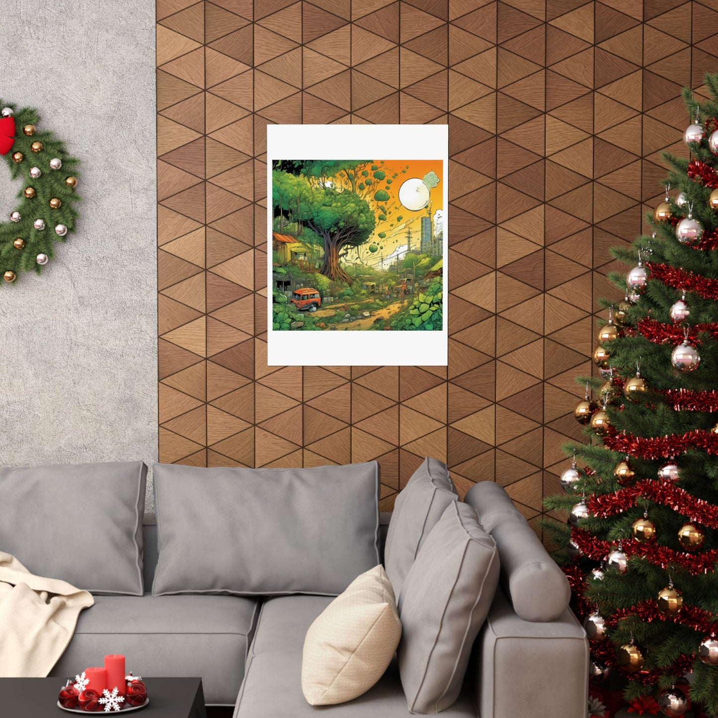 Cottage Road Landscape Nature Gift Art Poster