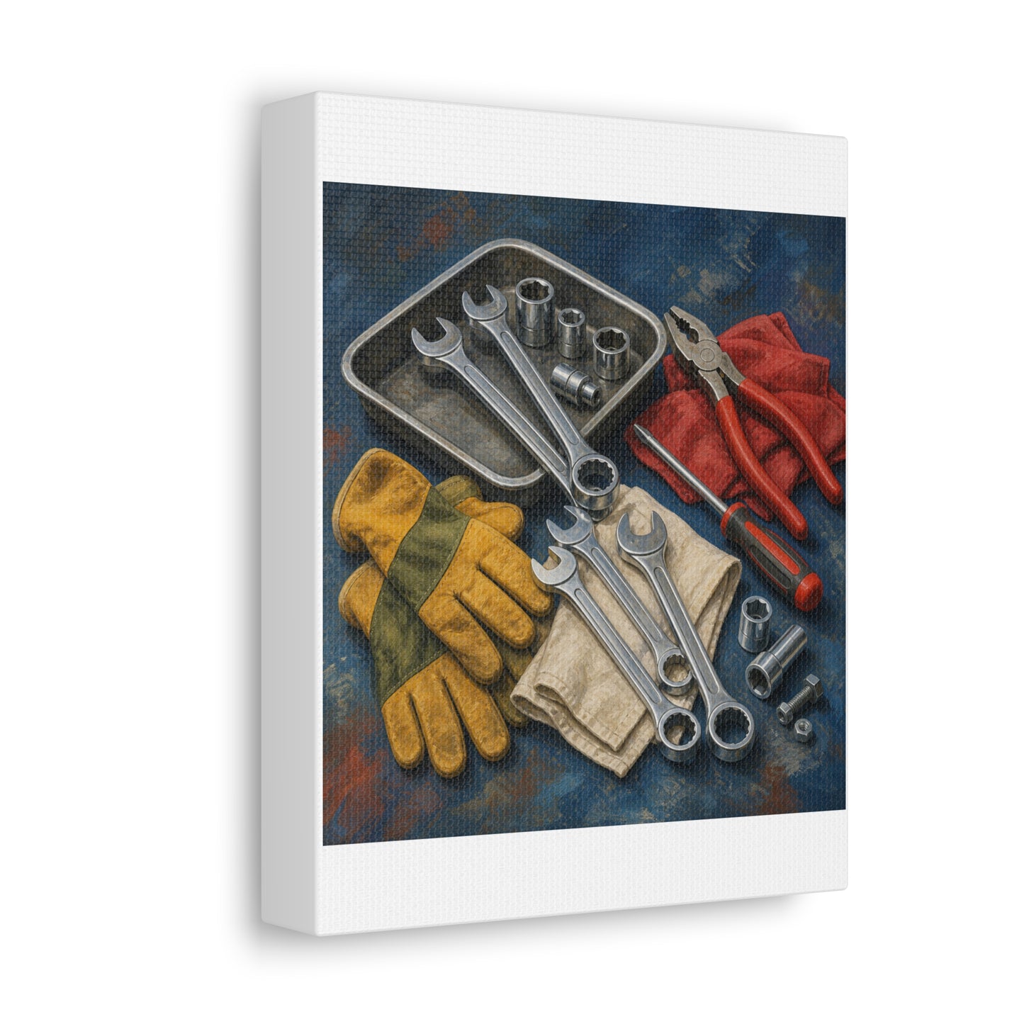 Classic Mechanic Hand Tools Art Canvas Art