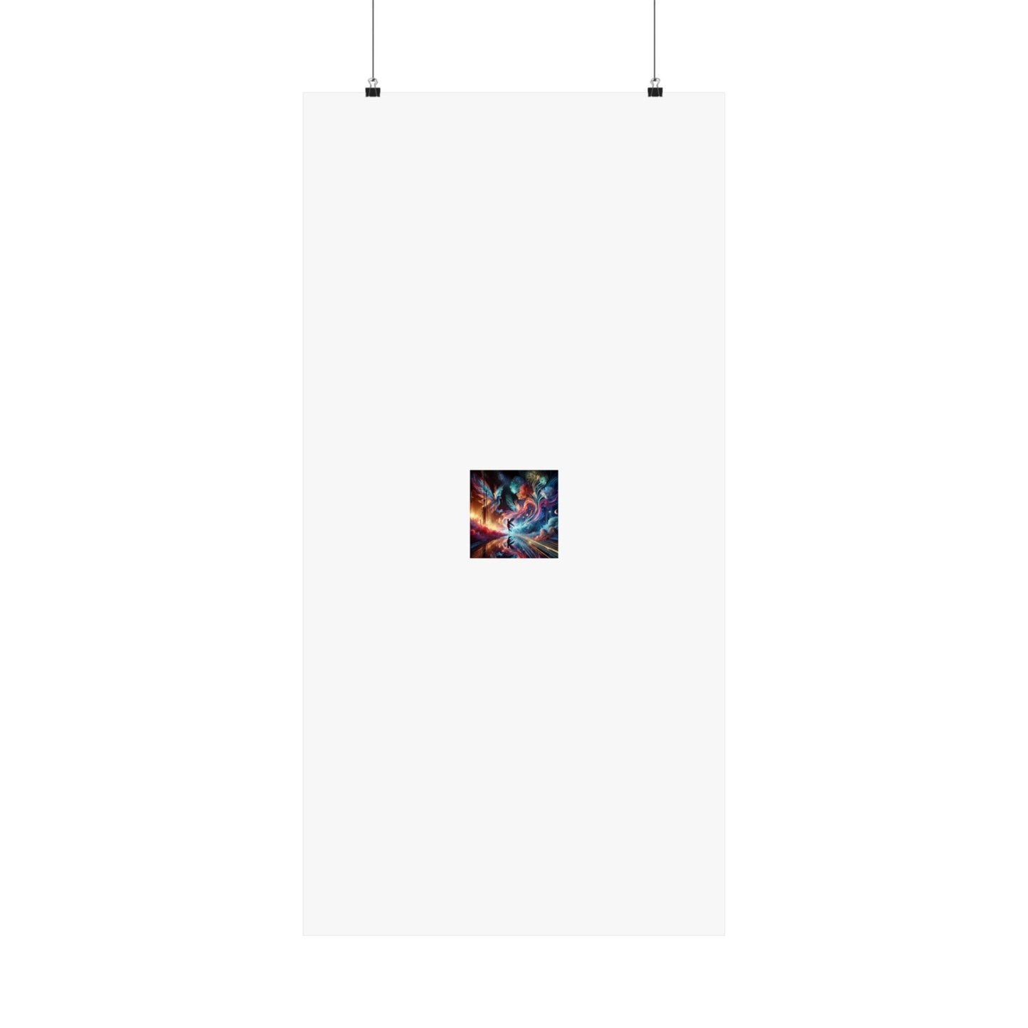 Cosmic Aurora Dancer Dreamscape Celestial Dance Poster