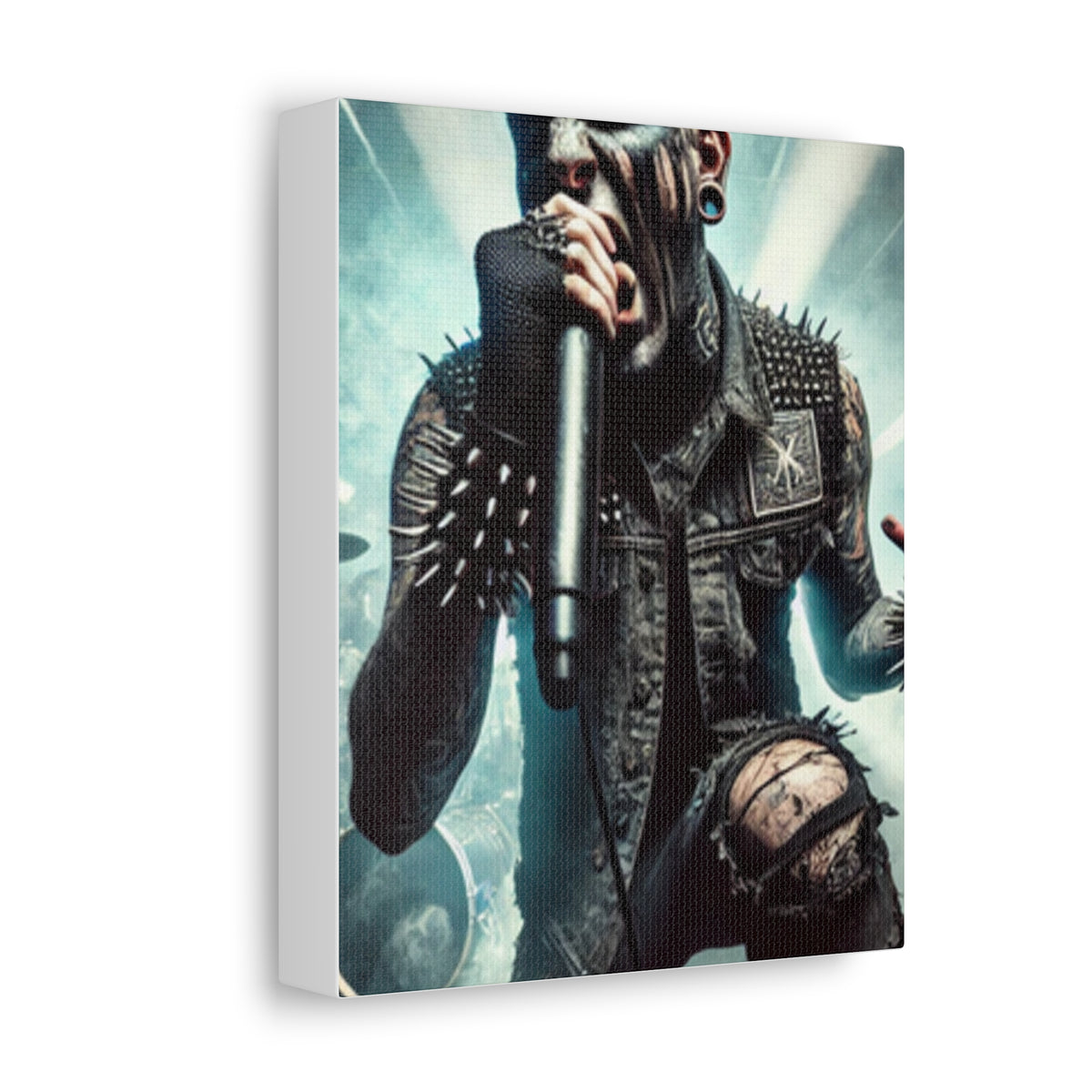 Punk Rock Vocalist Stage Energy Music Room Canvas Art