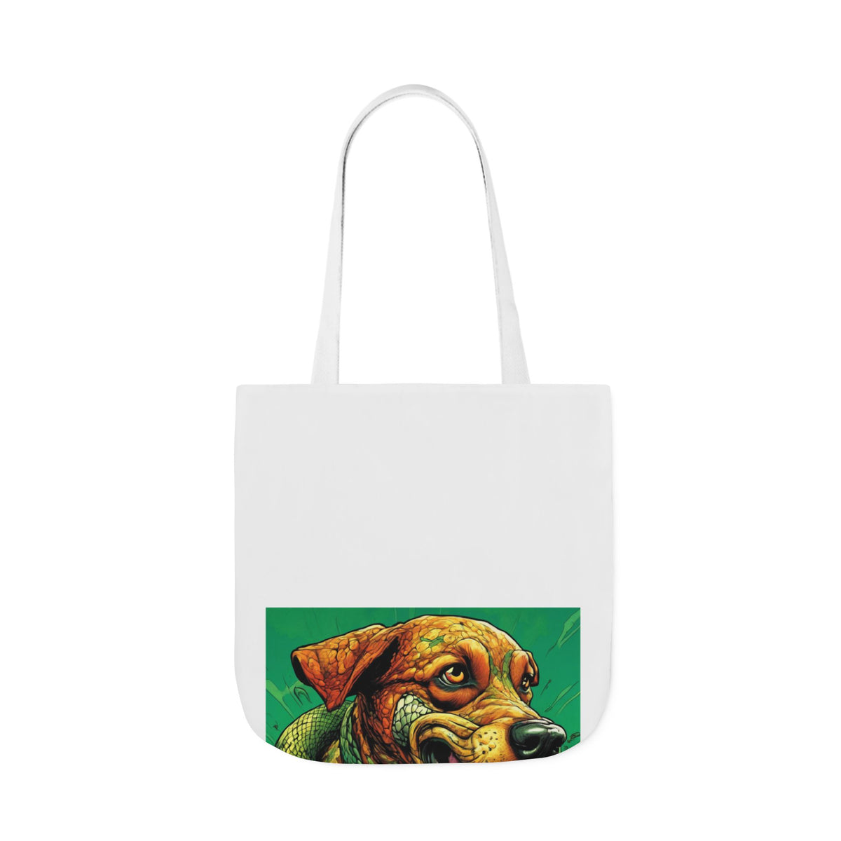 Serpent Guardian Dog Bold Fantasy Creature Tote Bag