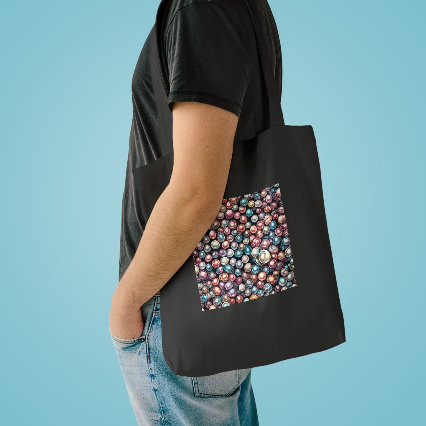 Pearl Bubble Pattern Abstract Gift Art Tote Bag