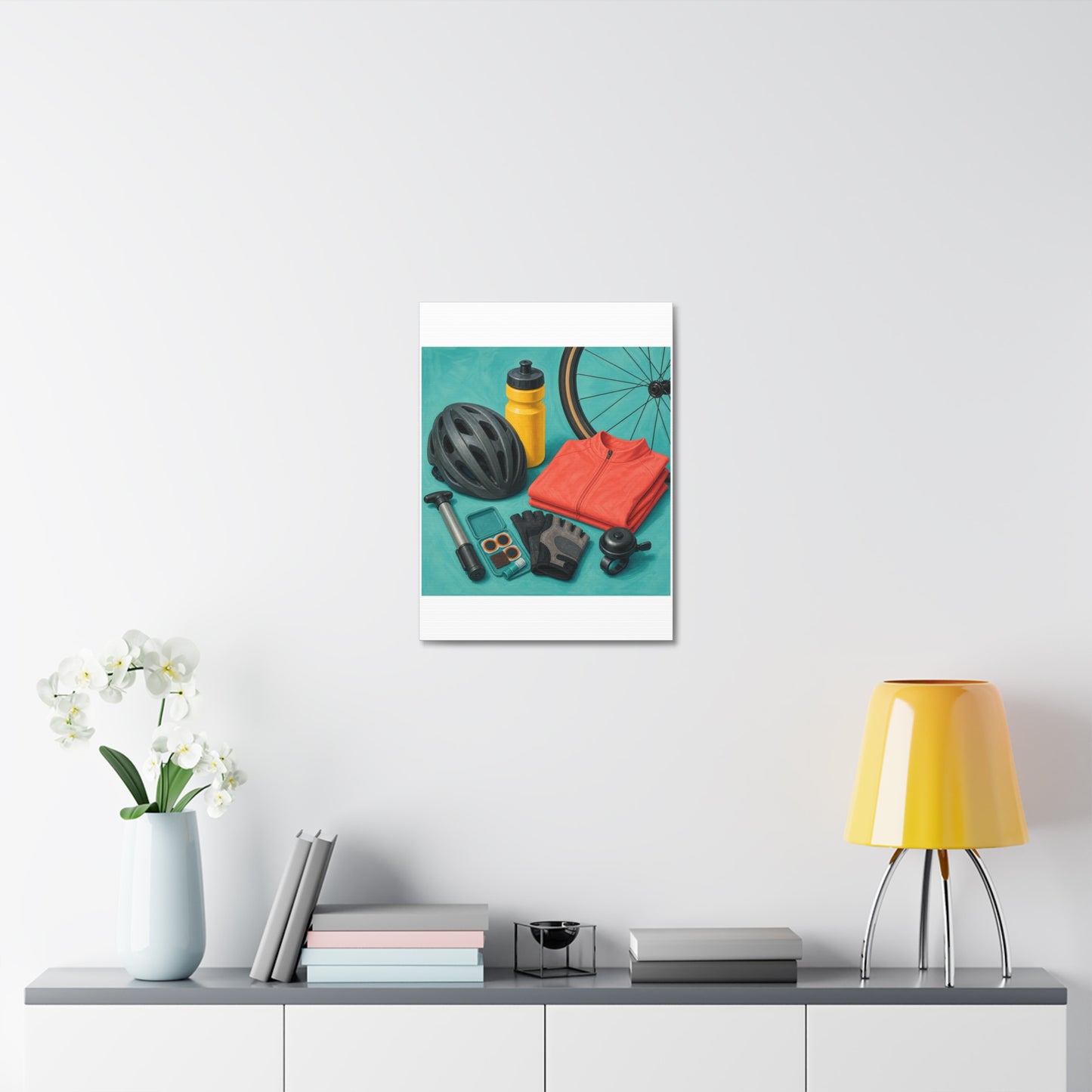 Colorful Cycling Gear Hobby Canvas Art