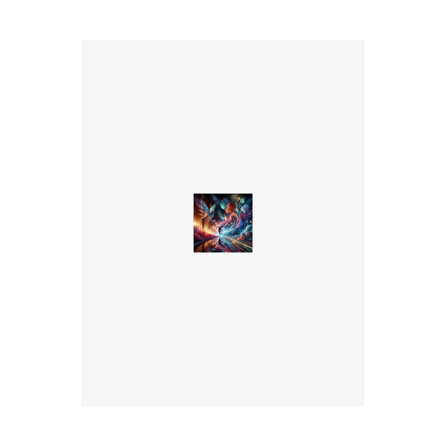 Cosmic Aurora Dancer Dreamscape Celestial Dance Poster