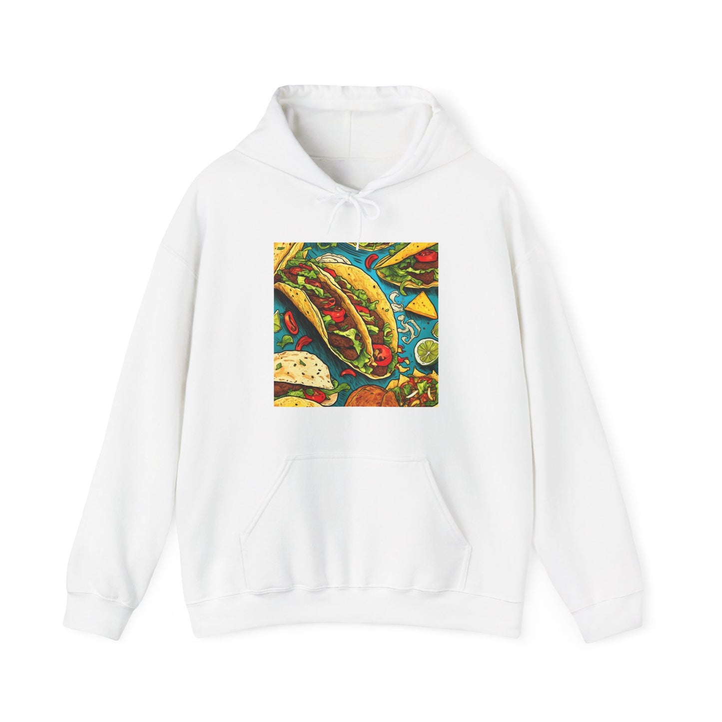 Taco Party Pattern Foodie Gift Art Hoodie