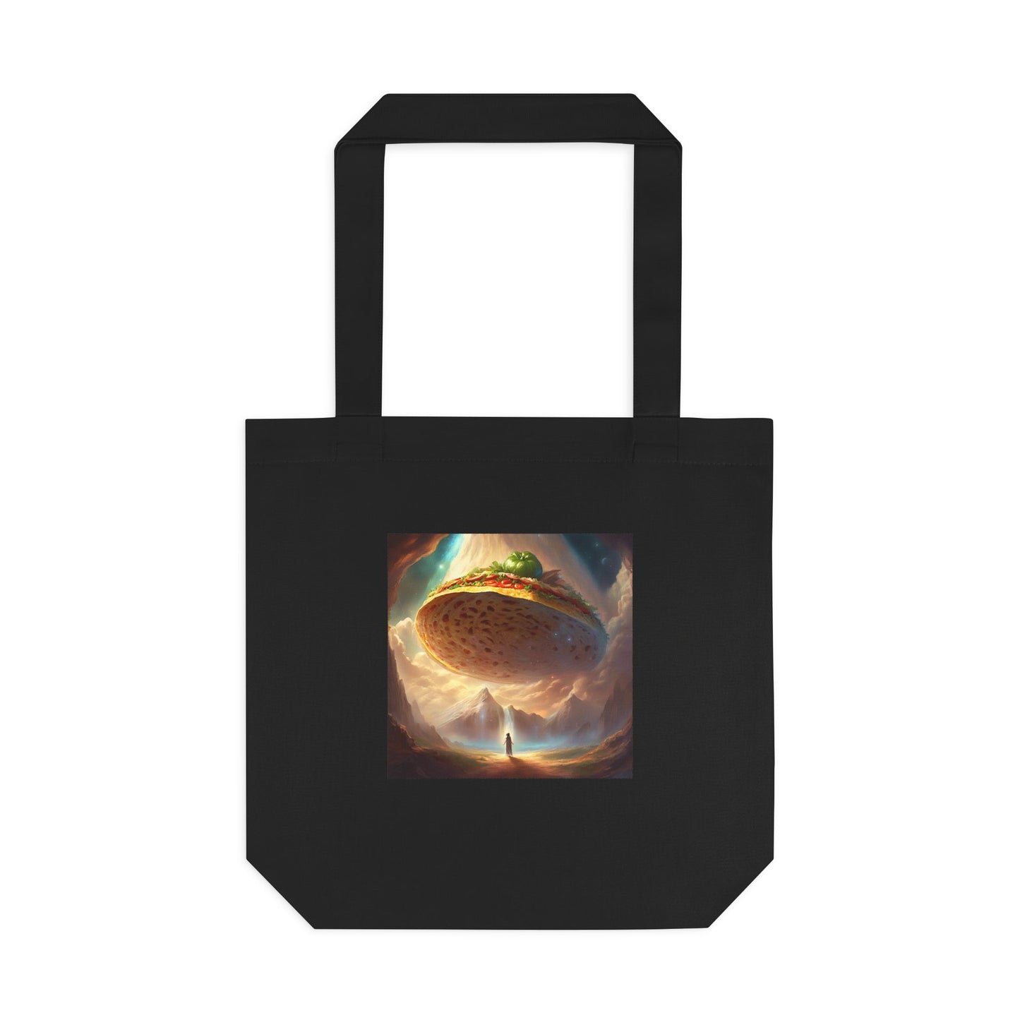 Cosmic Taco UFO Surreal Food Fantasy Art Tote Bag