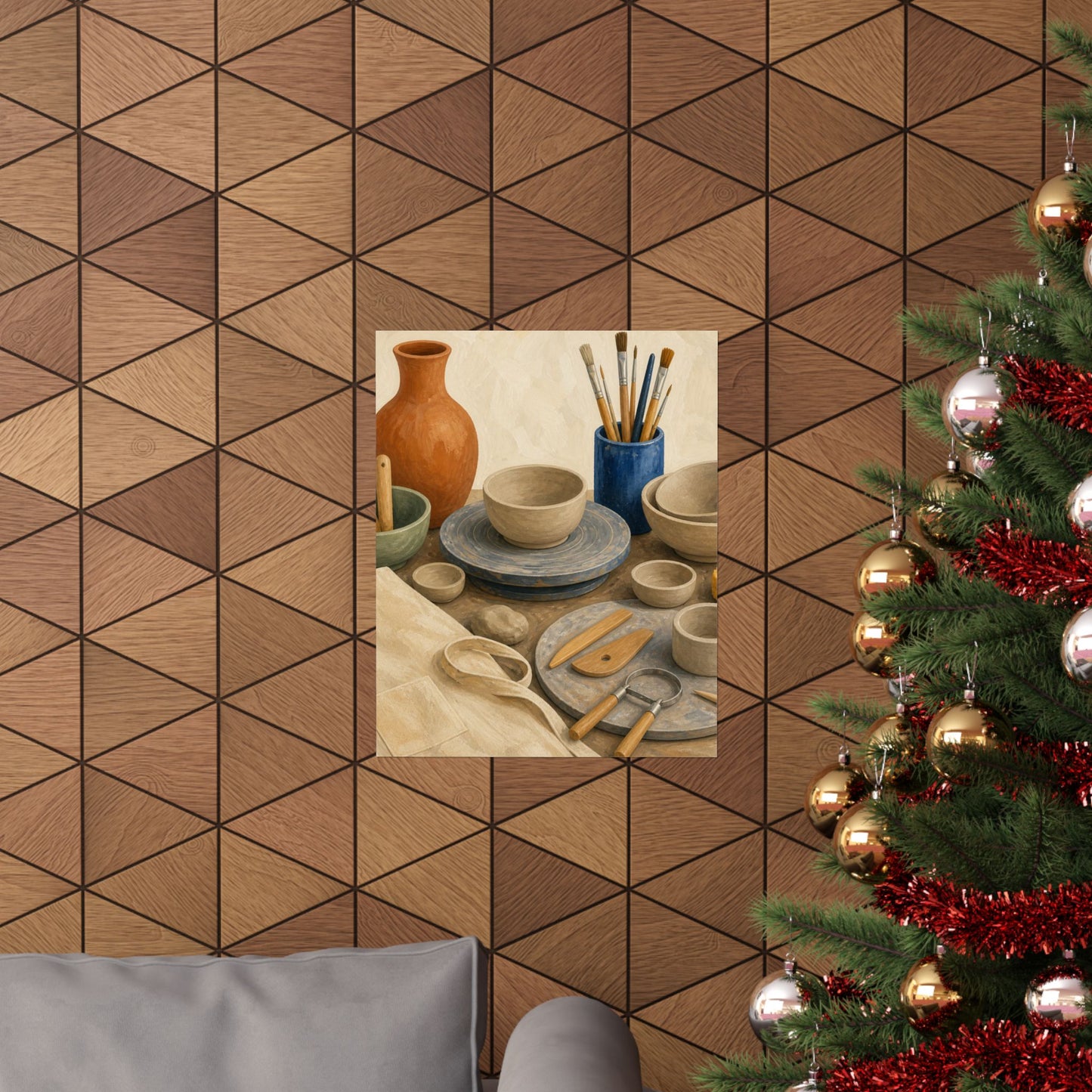 Colorful Pottery Studio Hobby Poster