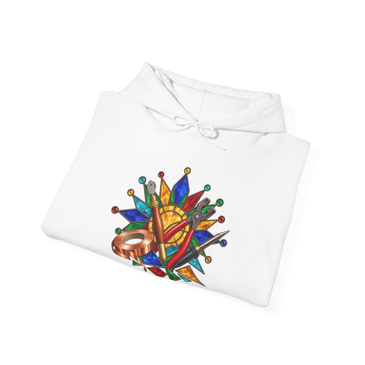 Stained Glass Workshop Tools Hoodie