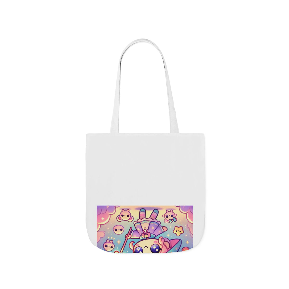 Kawaii Moon Wand Pastel Fantasy Art Canvas Tote Bag