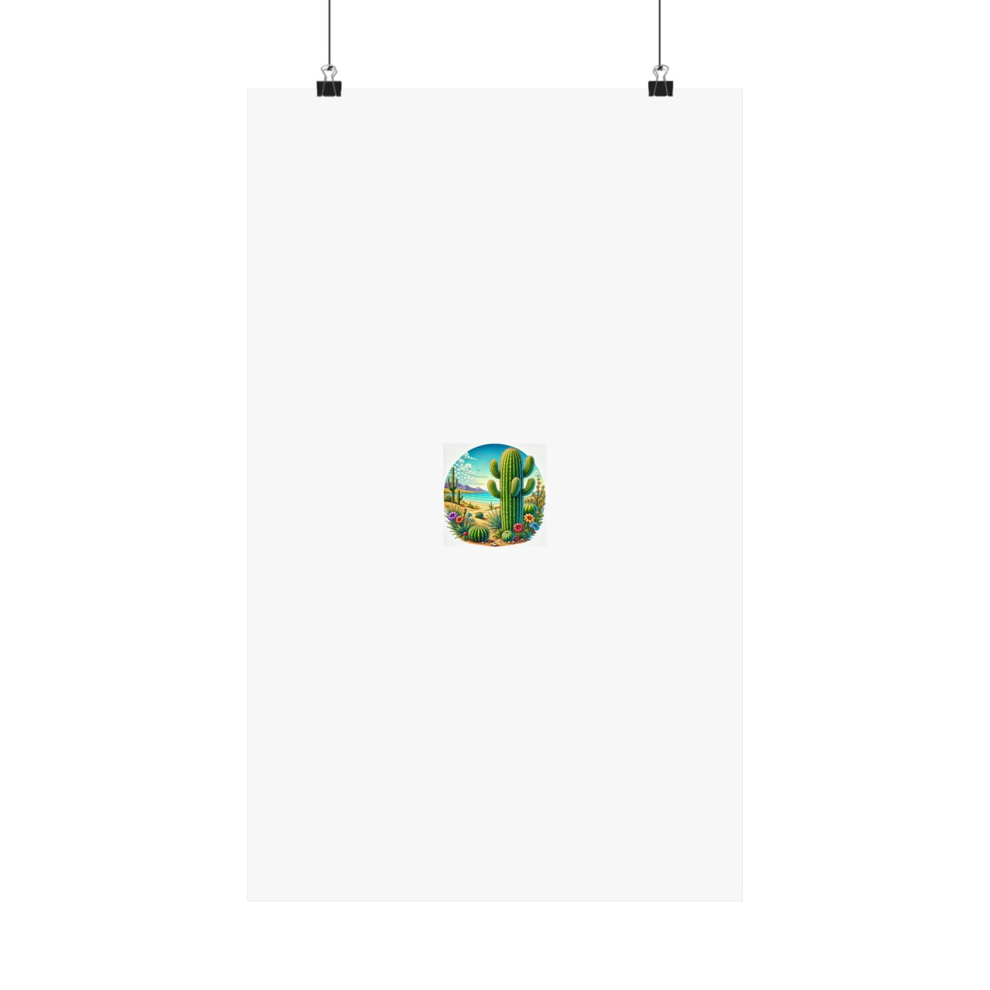 Desert Cactus Bloom Garden Poster Botanical Desert Wall Art Gift