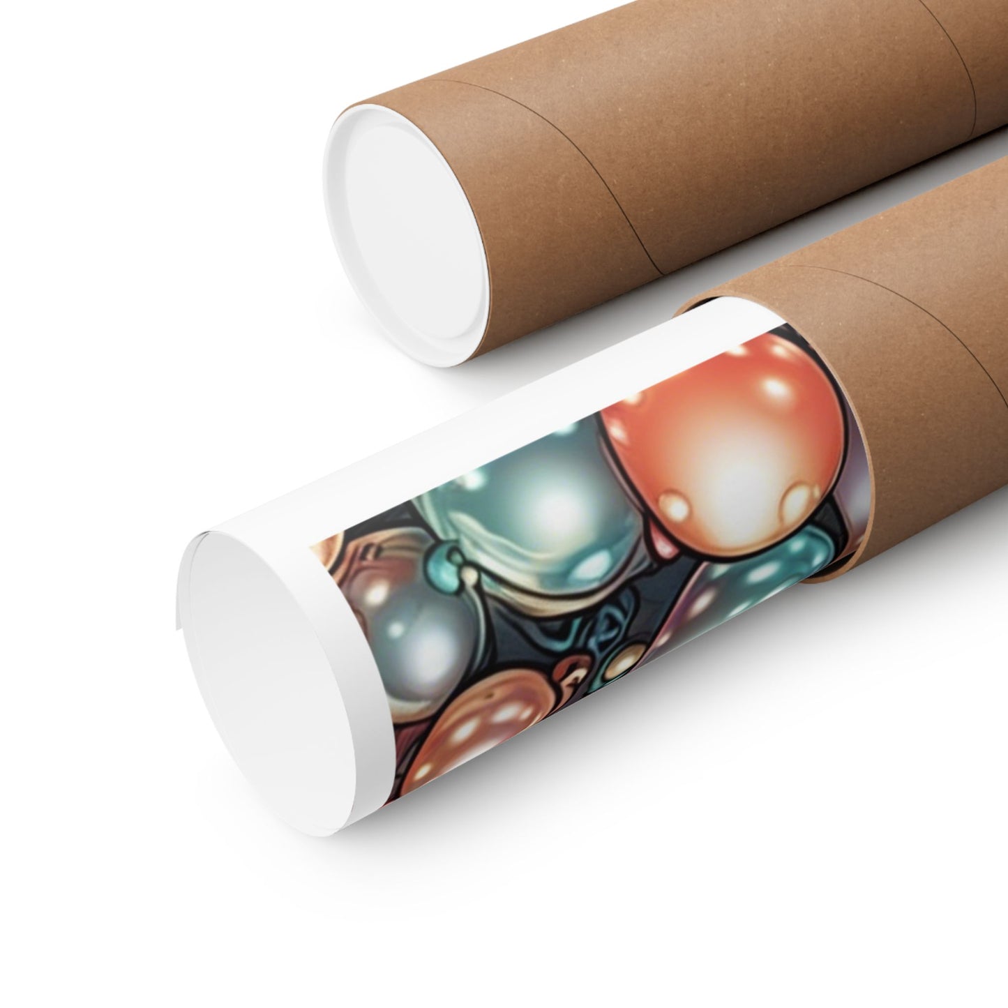 Glossy Orb Marble Abstract Gift Art Poster