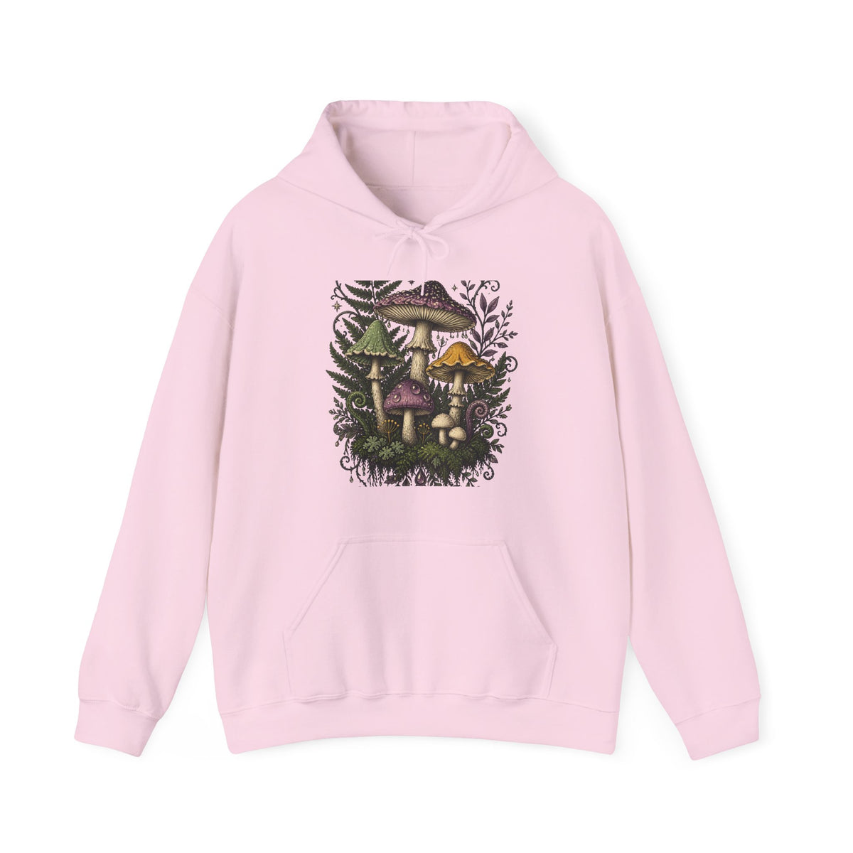 Midnight Mushroom Field Notes Botanical Mushroom Hoodie