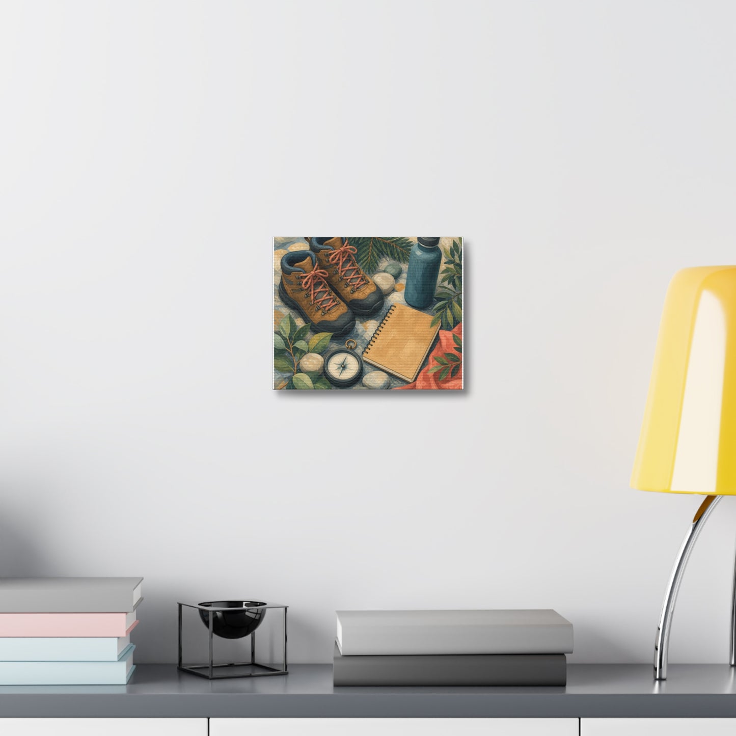 Quiet Hiking Trail Gear Art Canvas Art
