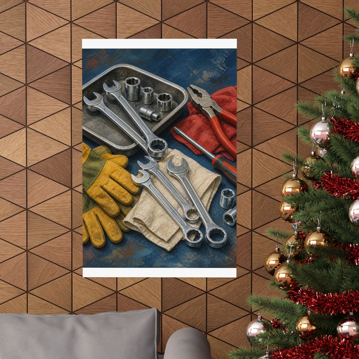 Classic Mechanic Hand Tools Art Poster