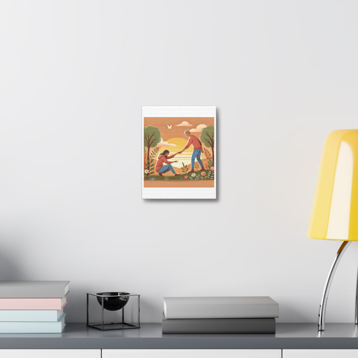 Helping Hands Sunset Garden Canvas Wall Art