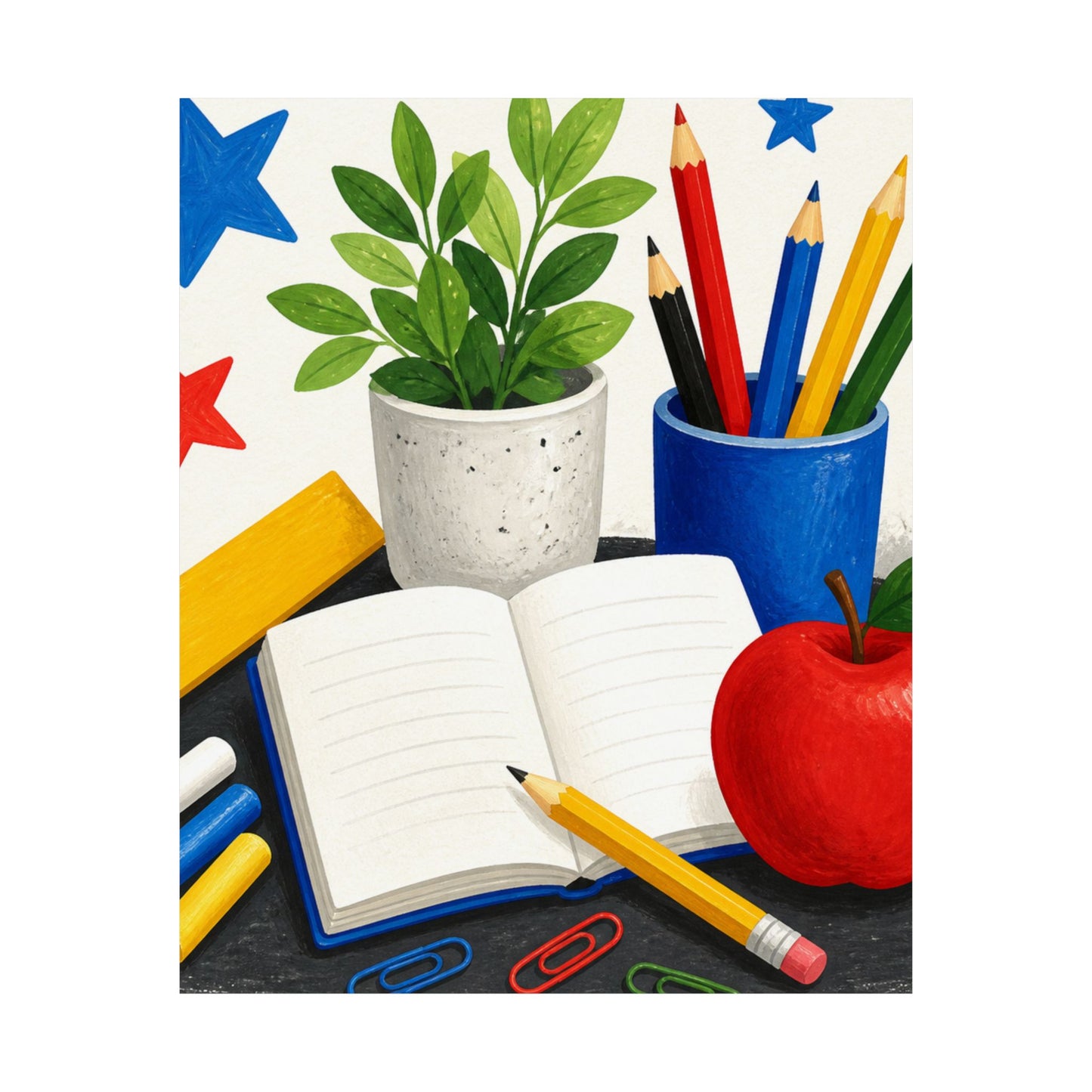 Colorful Classroom Supplies Teacher Appreciation Poster