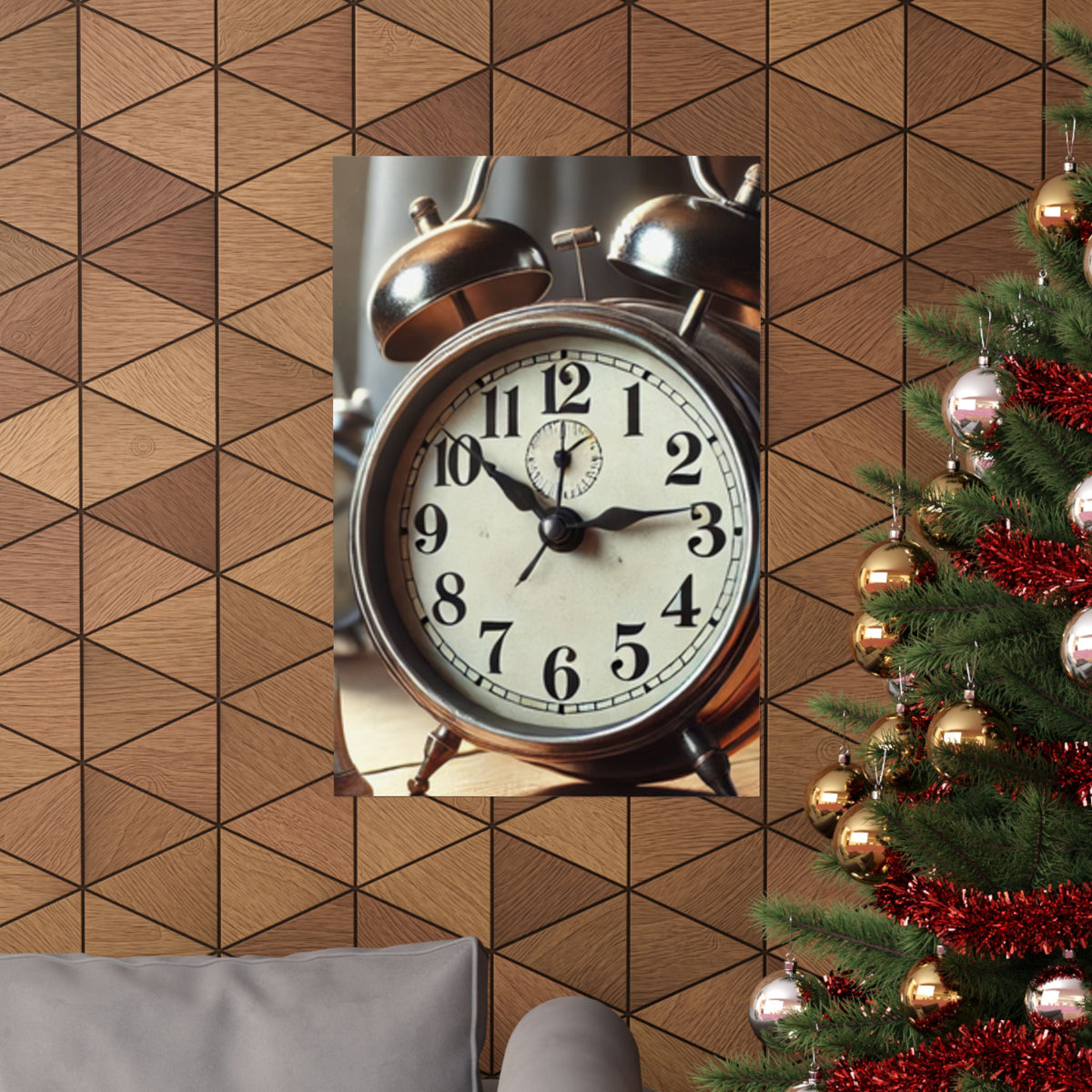 Vintage Alarm Clock Morning Routine Classic Clock Poster