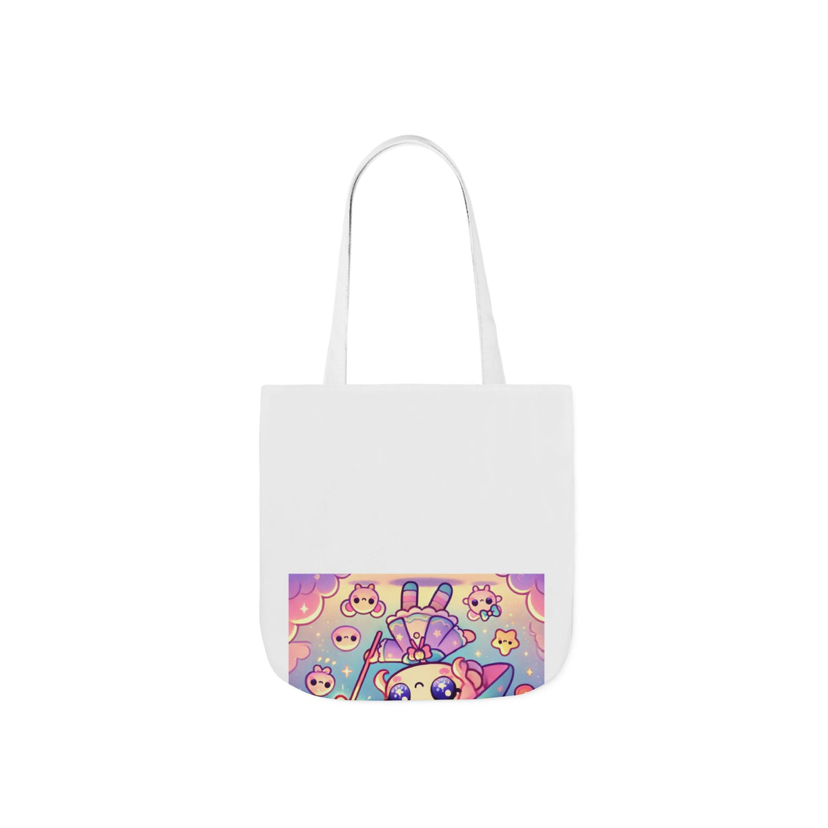 Kawaii Moon Wand Pastel Fantasy Art Canvas Tote Bag