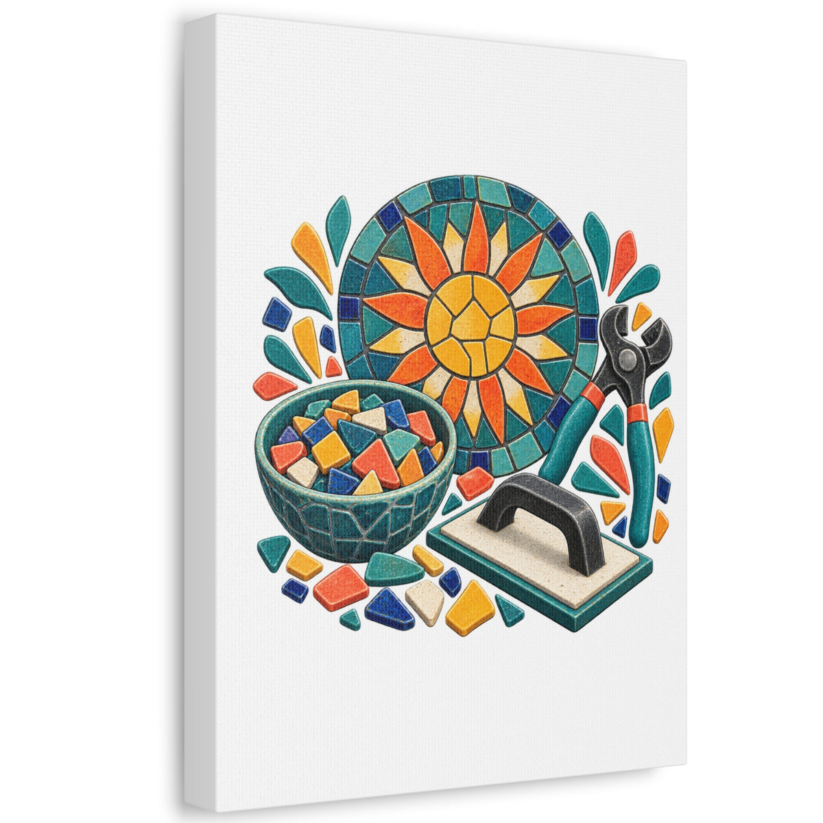 Sunburst Mosaic Making Workshop Canvas