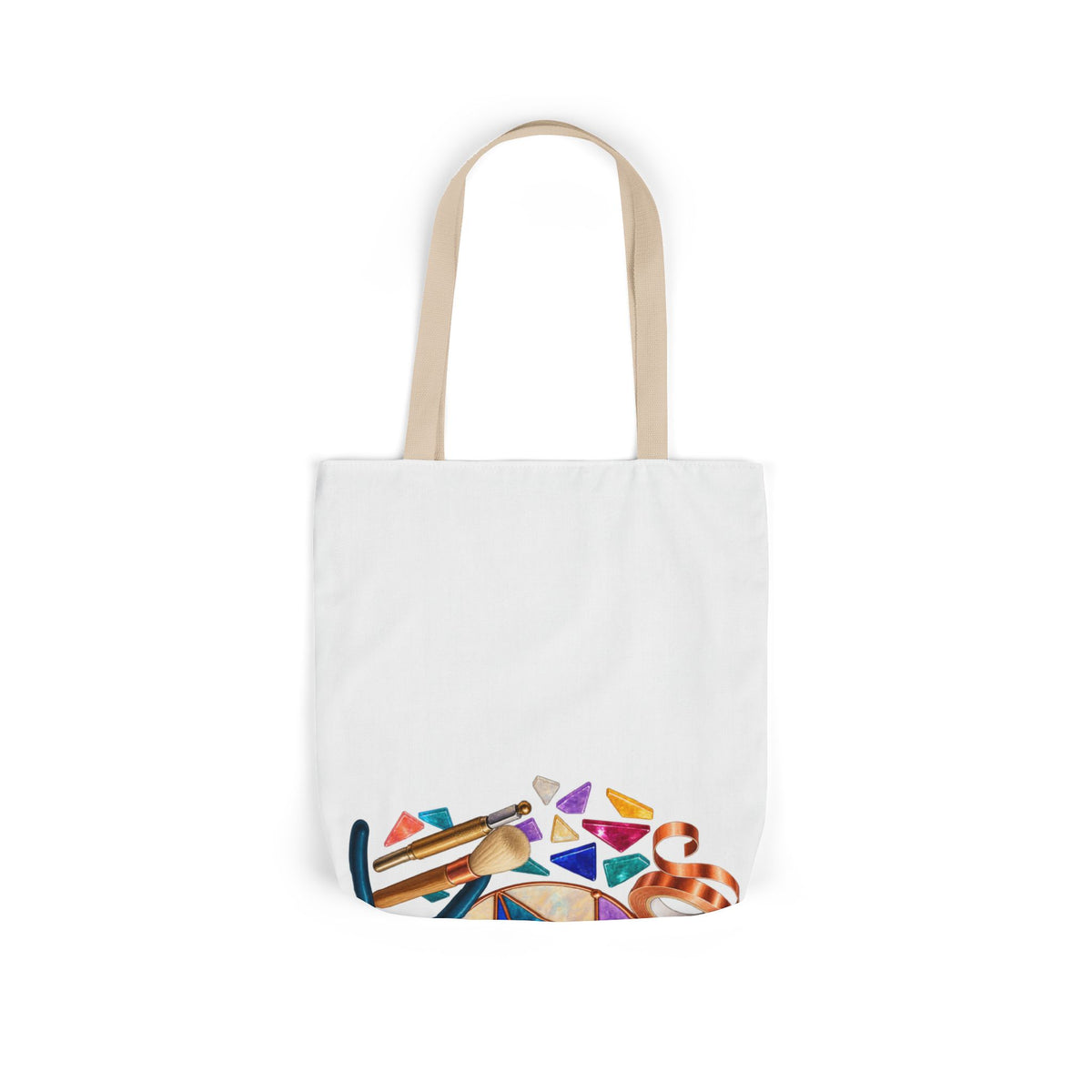 Abstract Stained Glass Suncatcher Workshop Tote Bag