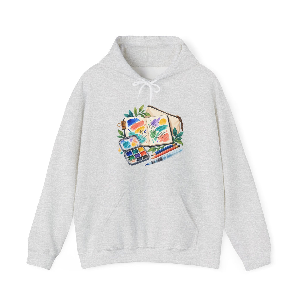 Colorful Urban Sketching Travel Kit Hoodie