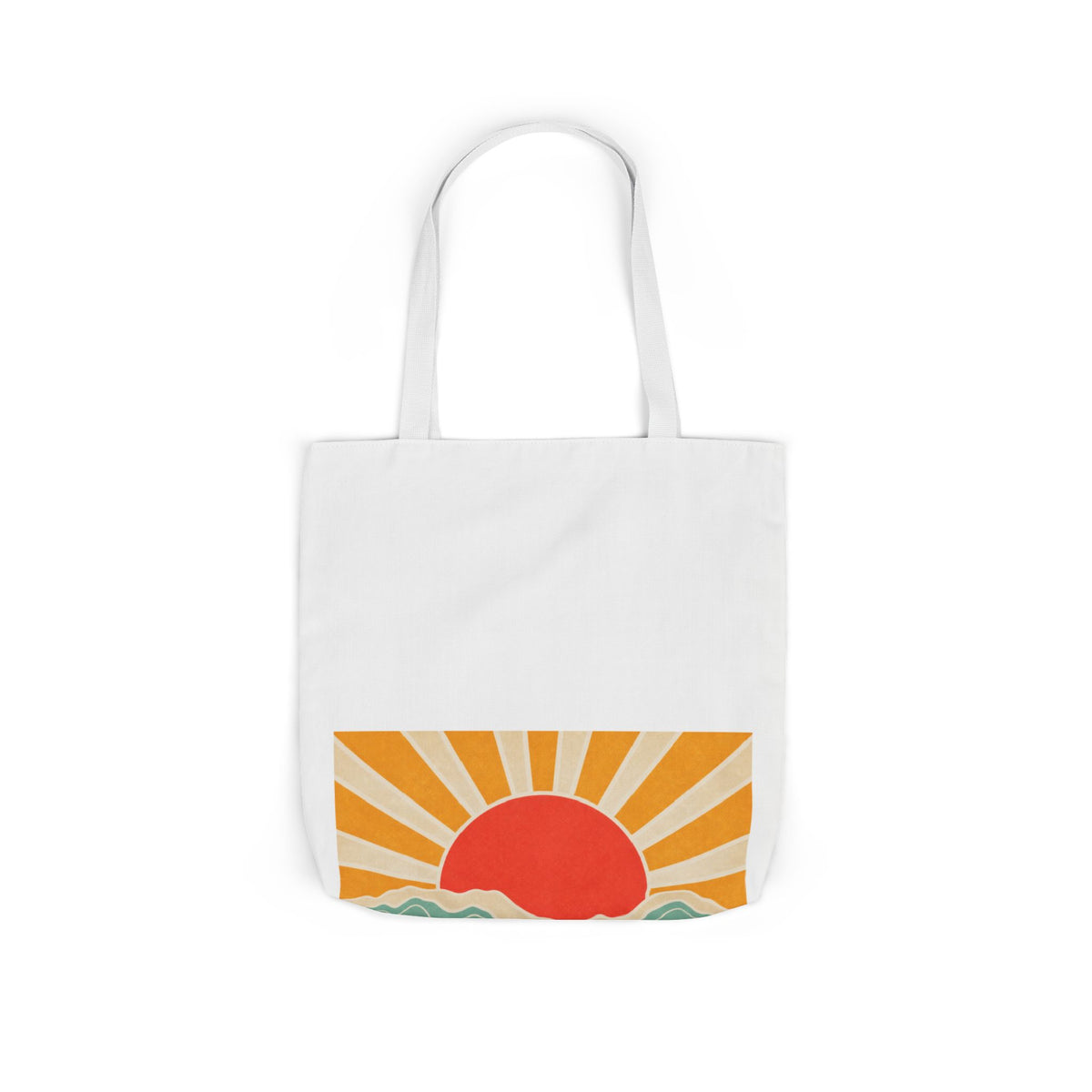 Topographic Sunrise Modern Outdoor Adventure Tote Bag