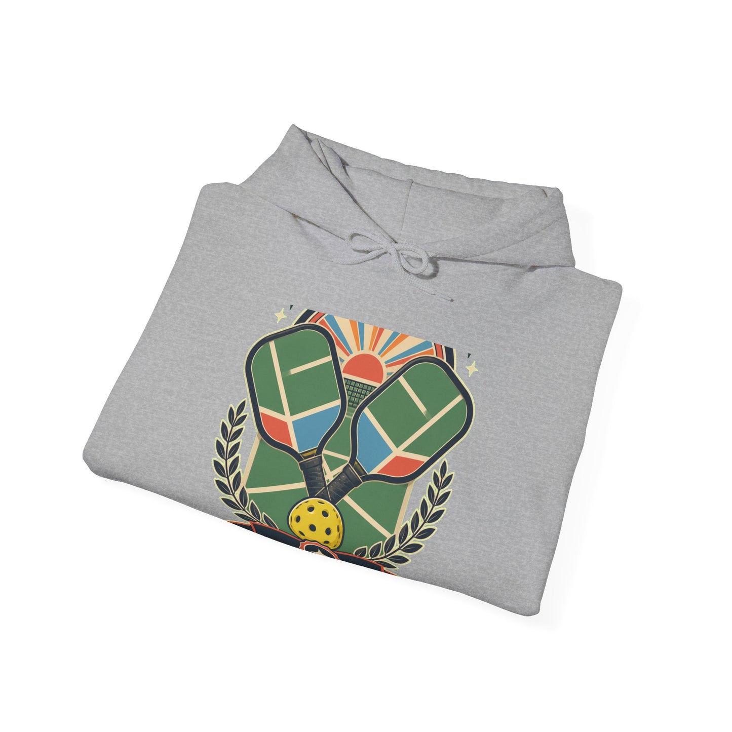 Retro Pickleball Court Club Sport Hoodie