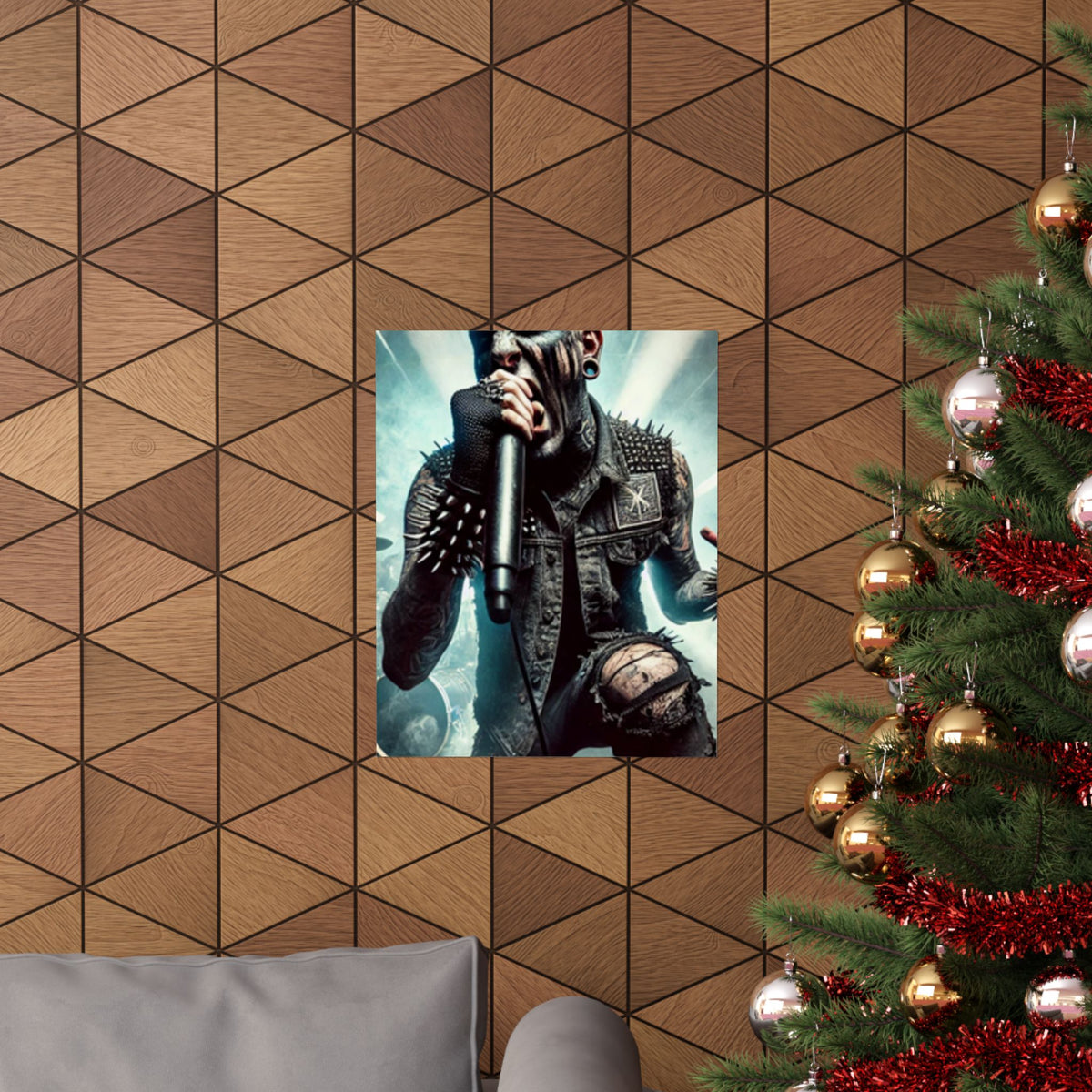 Punk Rock Vocalist Stage Energy Music Room Poster